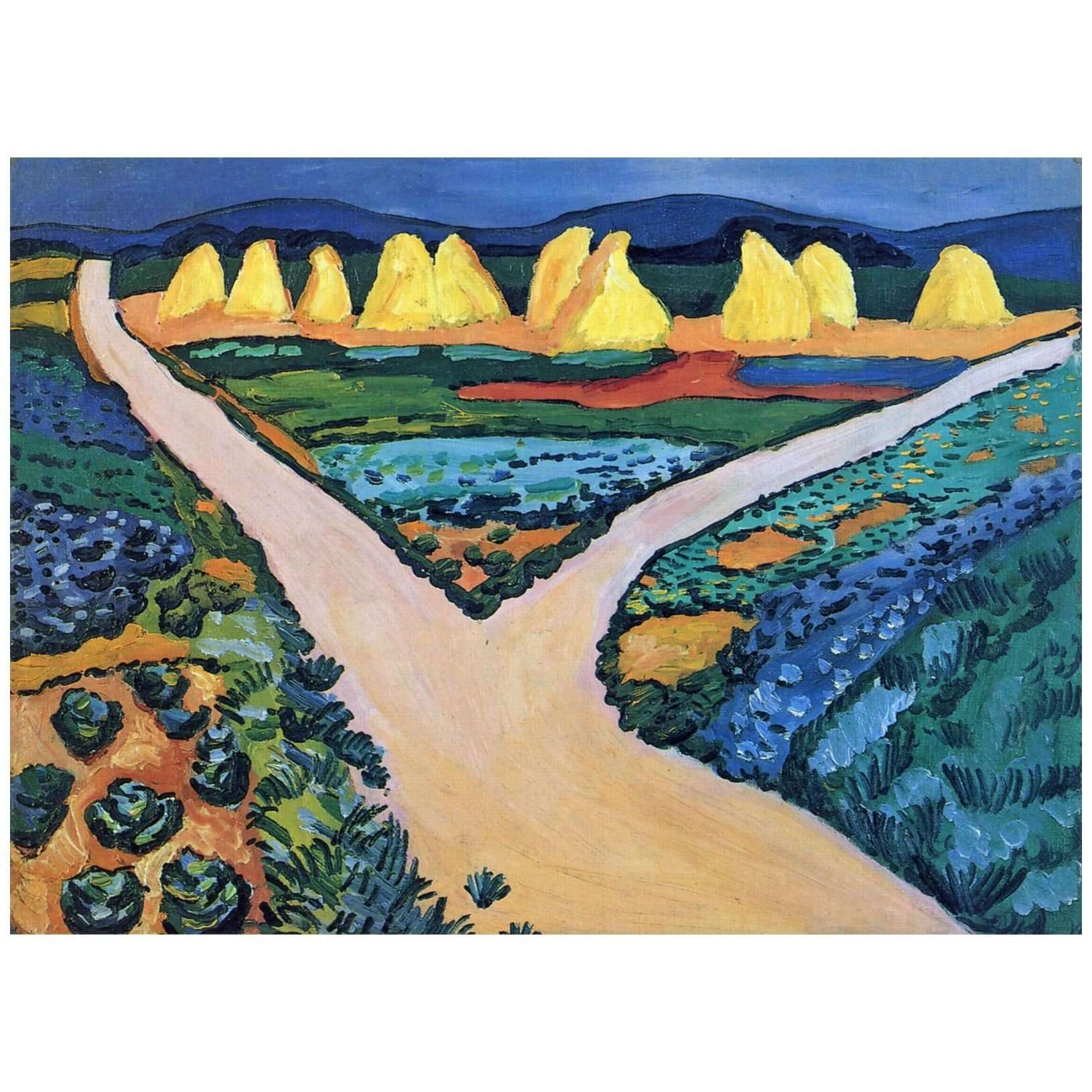  August Macke. Gem?sefelder. 1911. Kunstmuseum Bonn