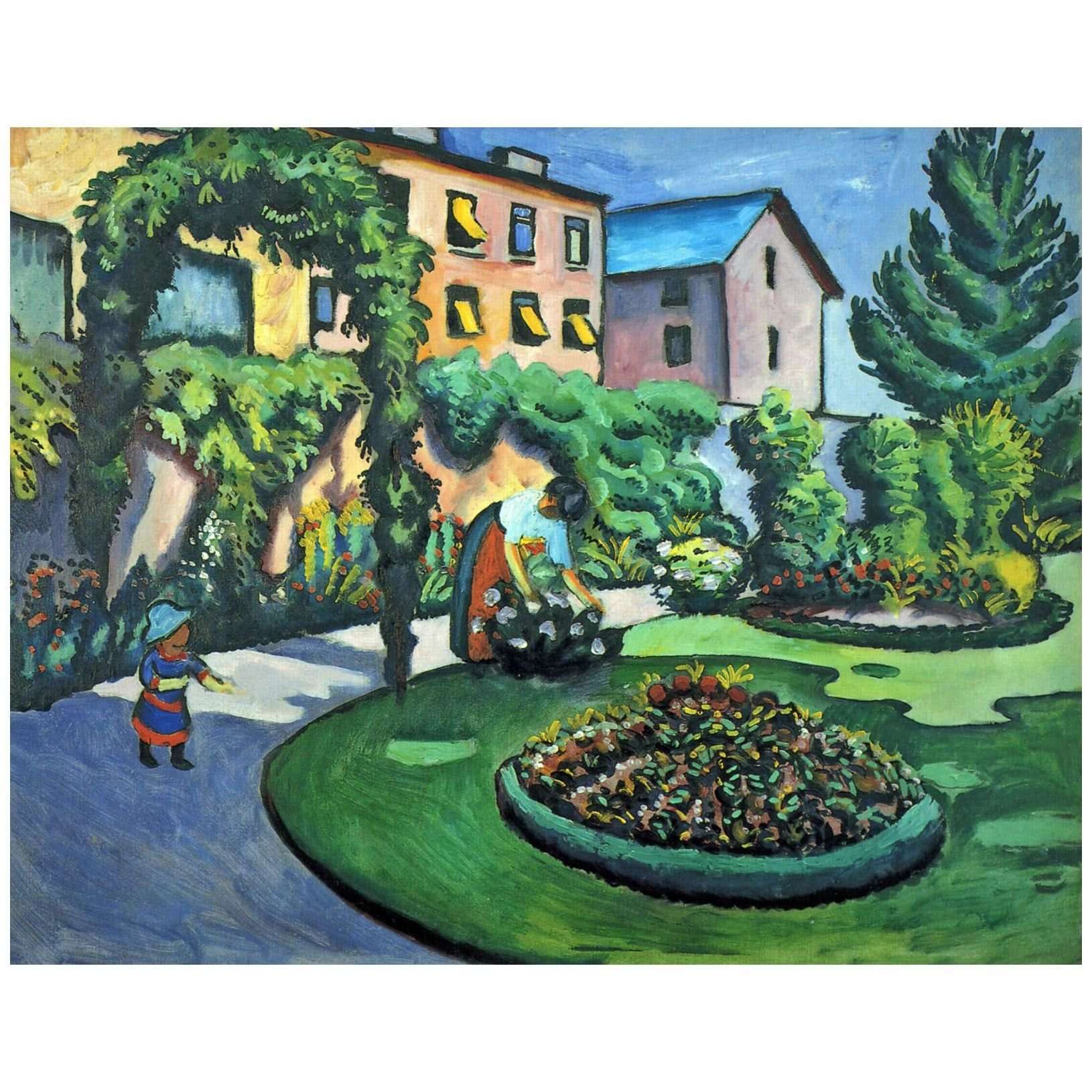  August Macke. Gartenbild. 1911. Westdeutsche Landesbank Dusseldorf