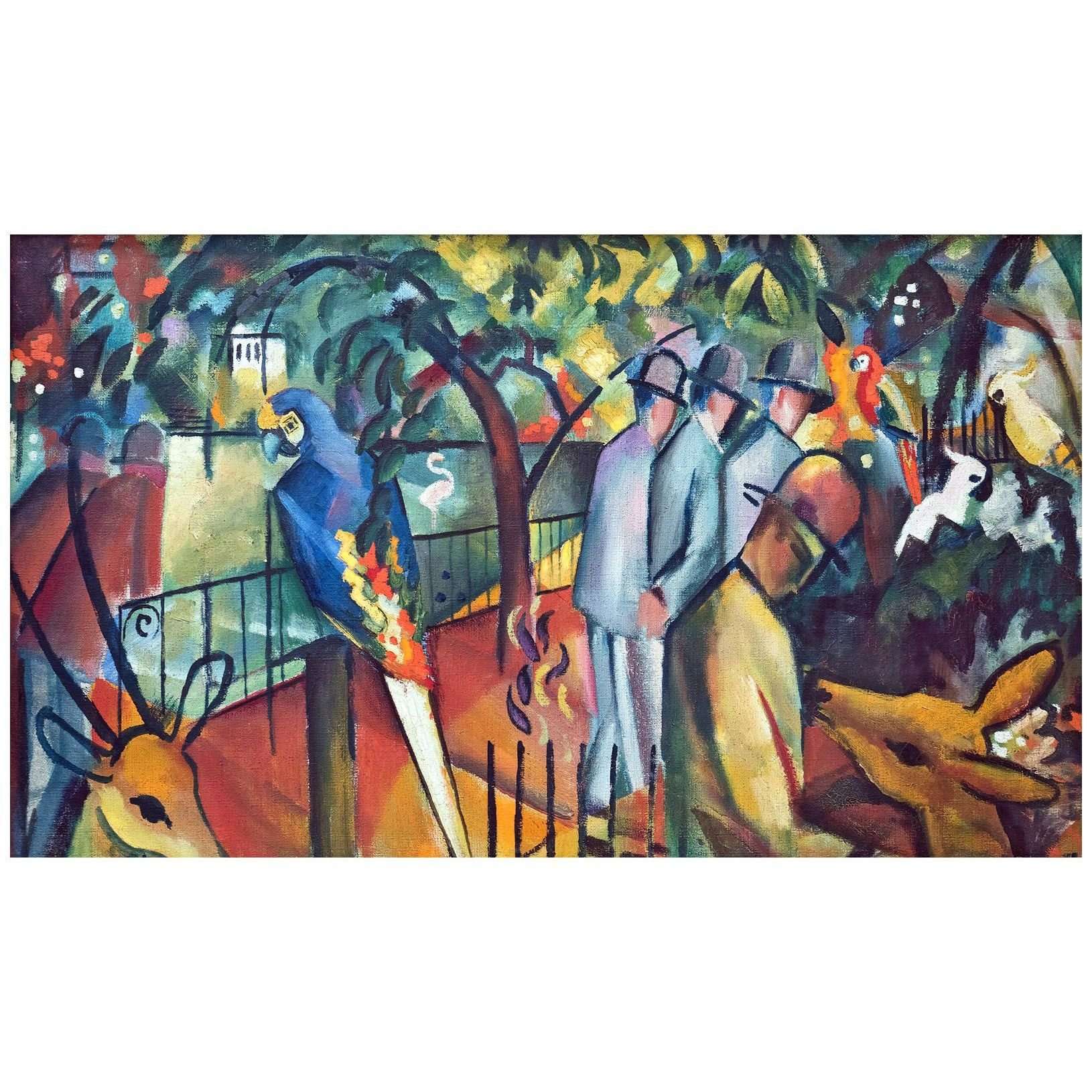  August Macke. Zoologischen Garten I. 1912. Lenbachhaus Munchen