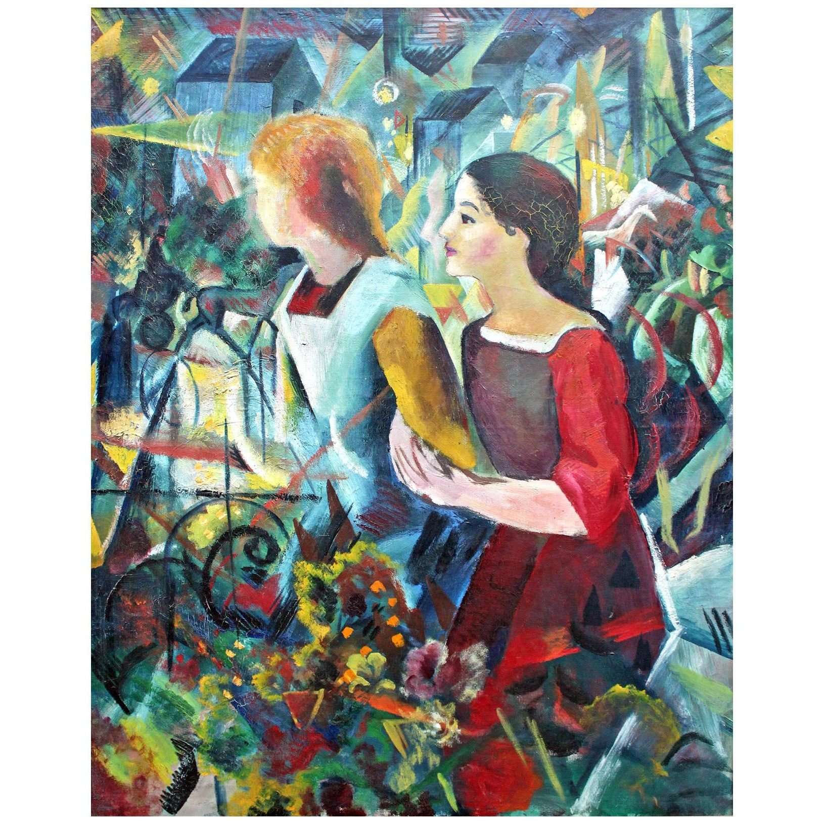  August Macke. Zwei M?dchen. 1913. Stadel Museum Frankfurt