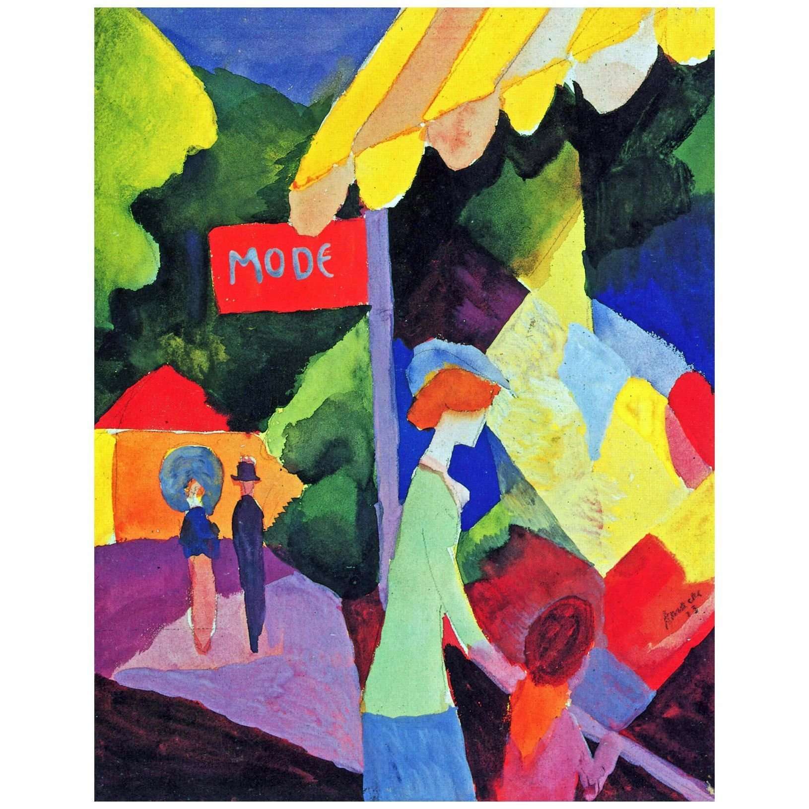  August Macke. Modefenster. 1913. Museum Ludwig Koeln