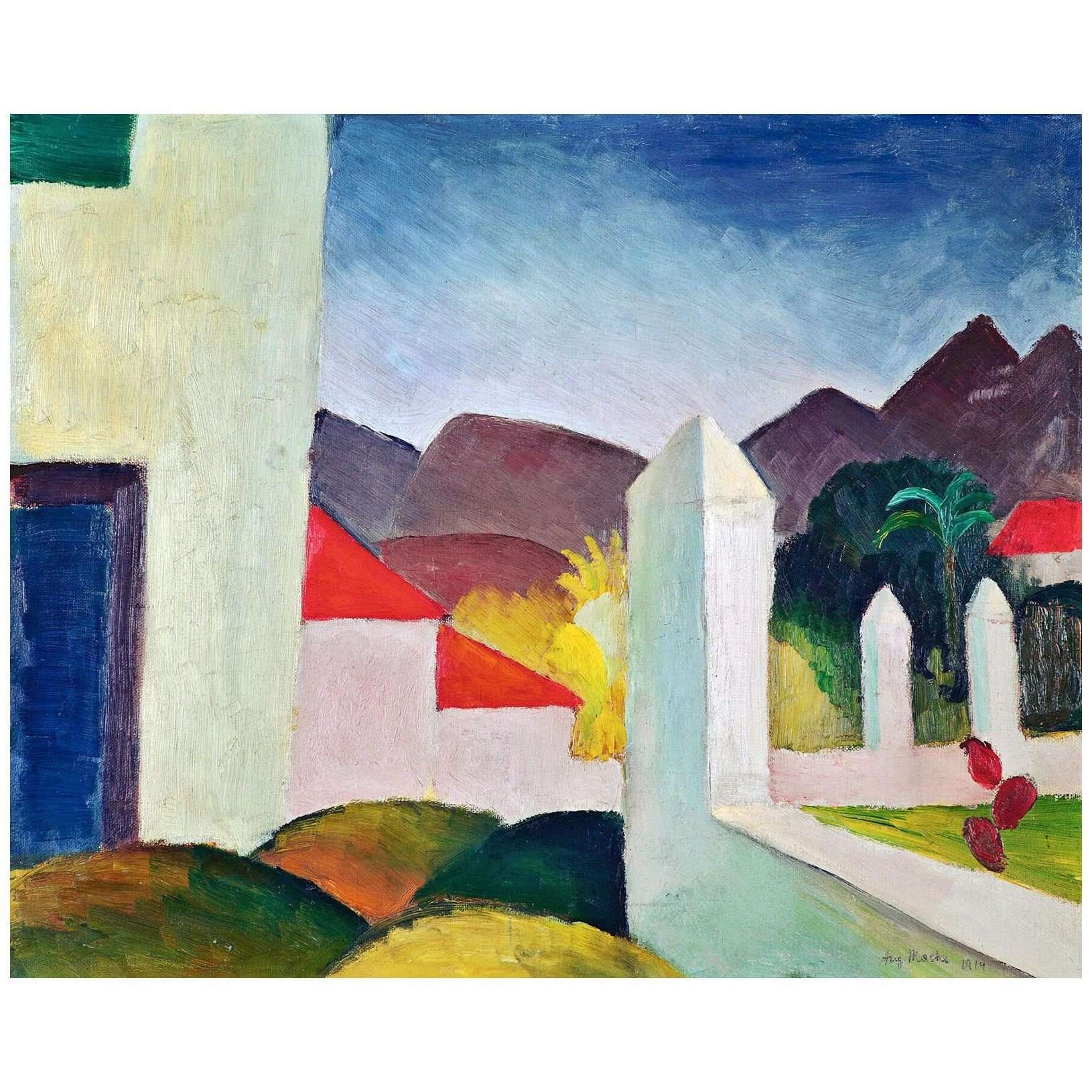  August Macke. Tunesische Landschaft. 1914. Kunsthalle Mannheim