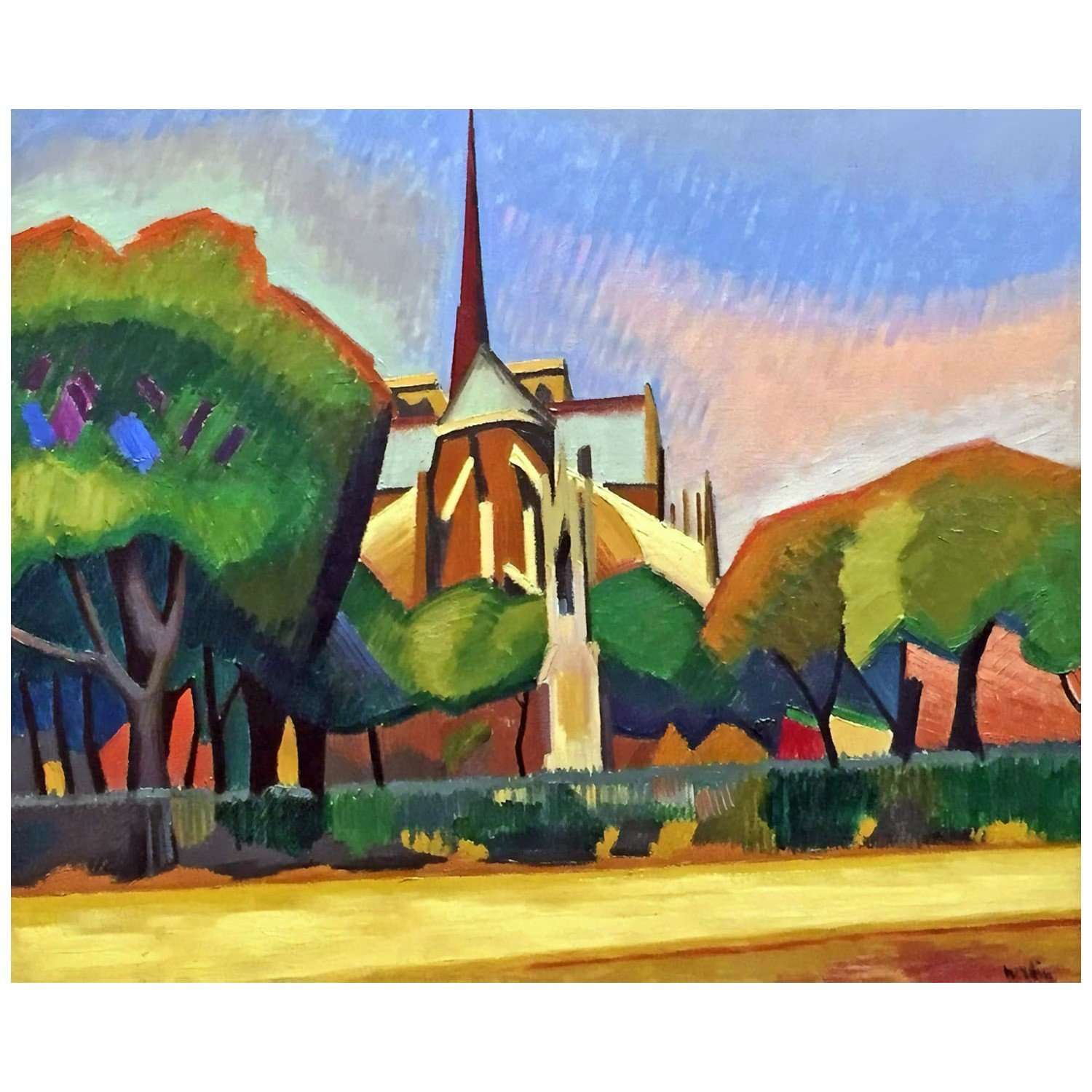  Auguste Herbin. Notre Dame de Paris. 1908