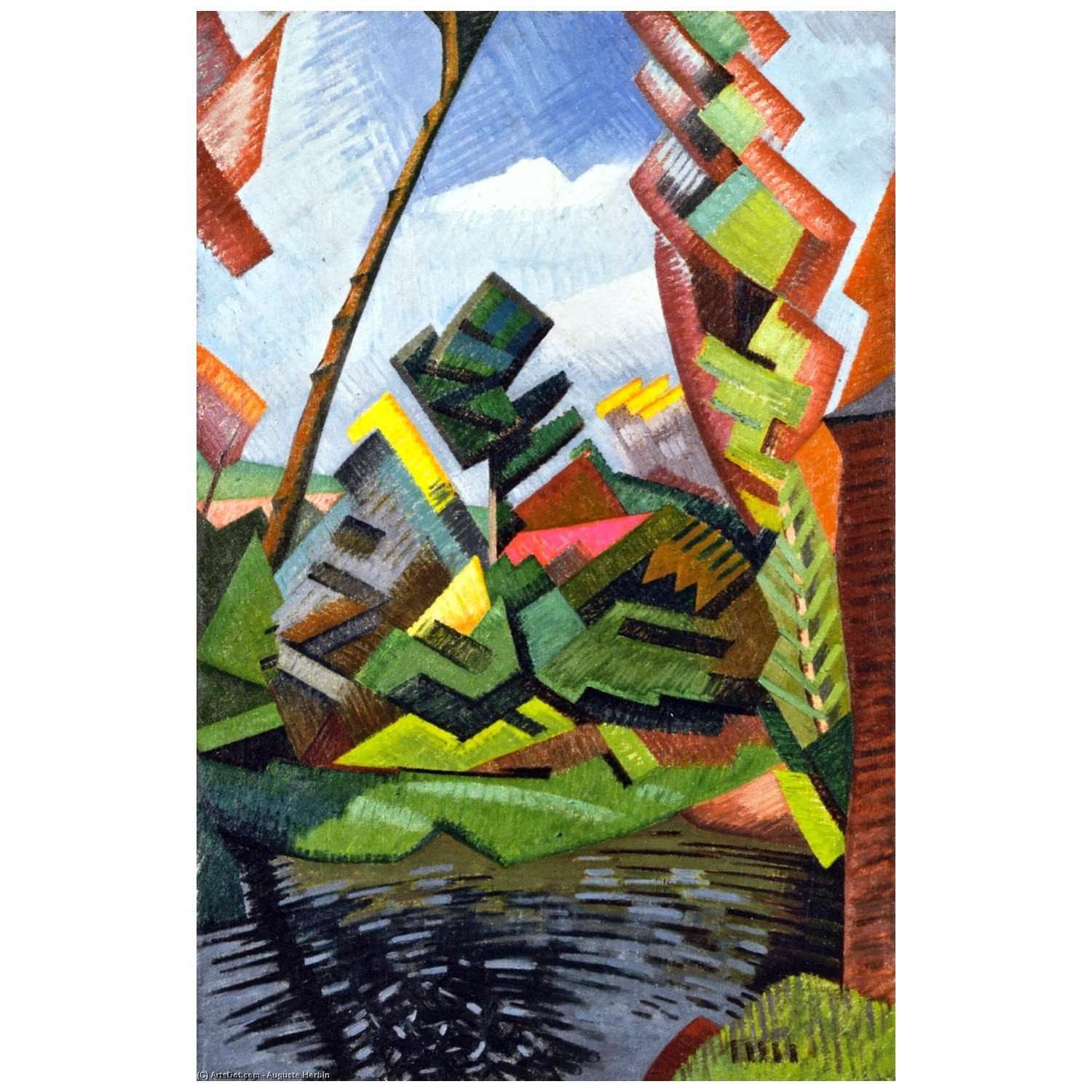  Auguste Herbin. Moulin ? Saint B?nin. 1909