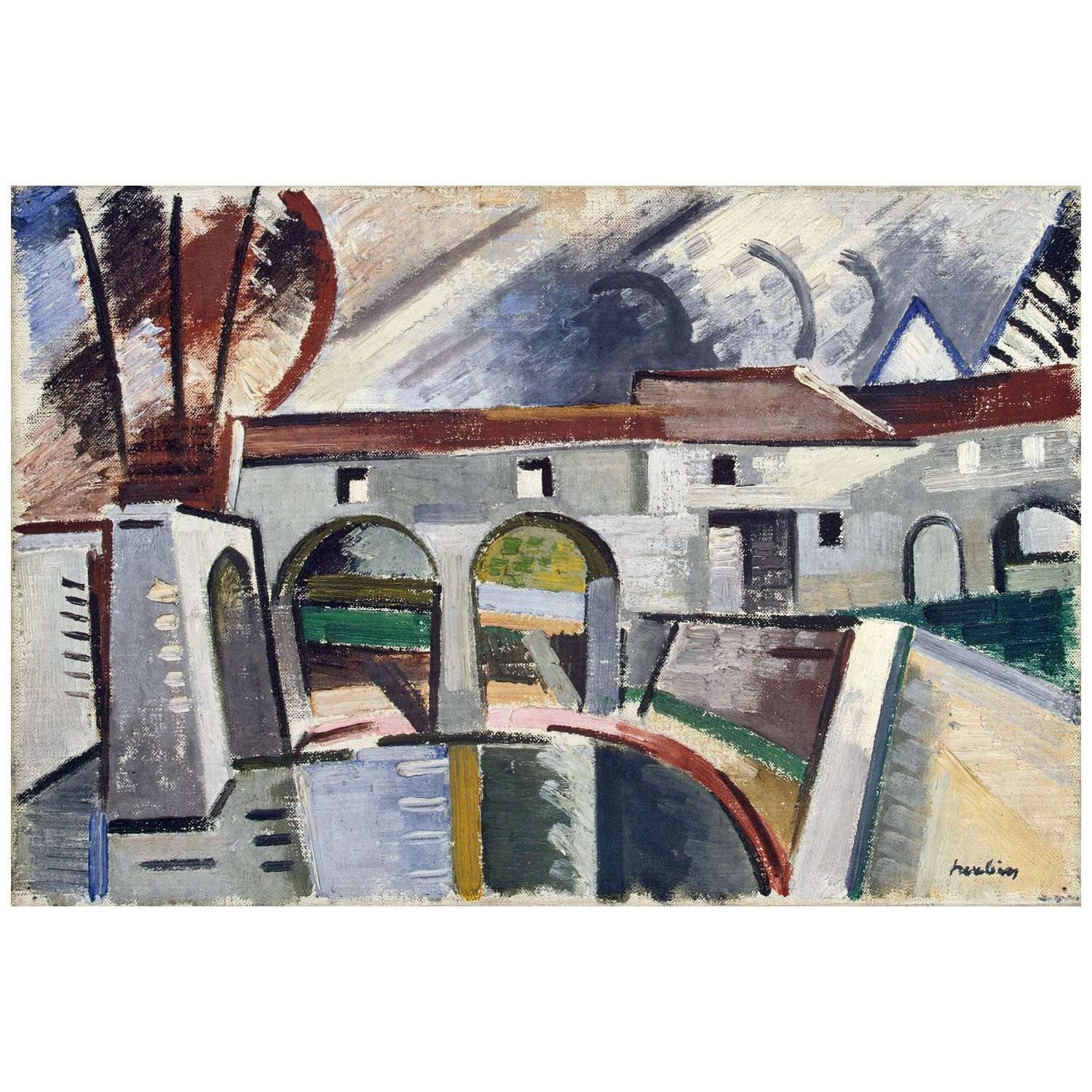  Auguste Herbin. Moulin sur la Main. 1911