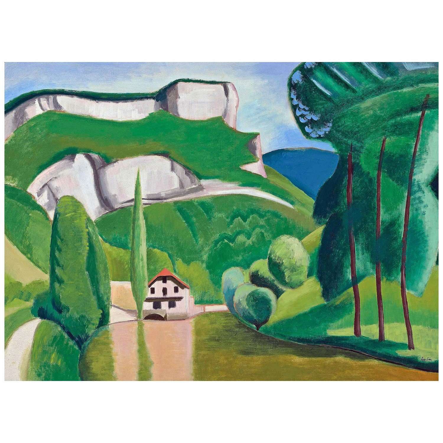  Auguste Herbin. Les gorges de la Loue. 1923