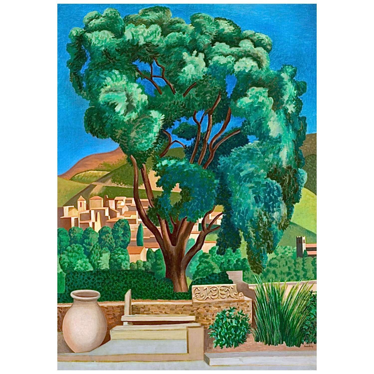  Auguste Herbin. Ch?ne-li?ge ? Vaison-la-Romaine. 1924