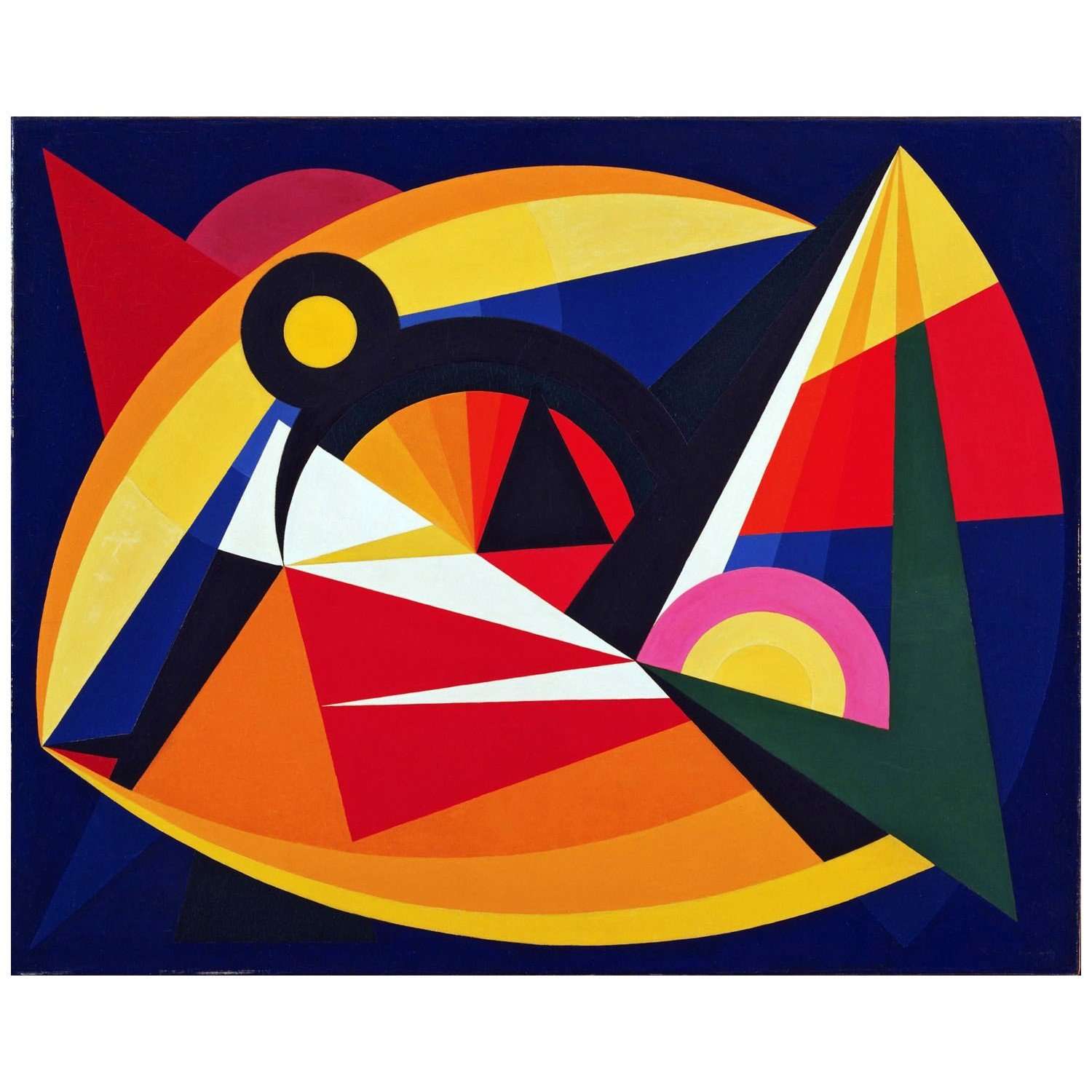  Auguste Herbin. Synchronie en bleu fonc?. 1941