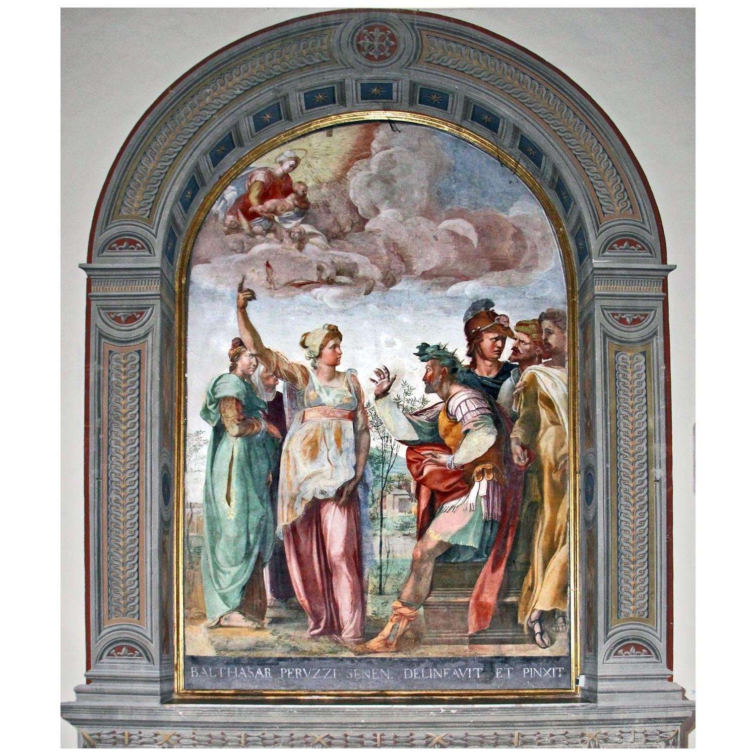  Baldassare Peruzzi. Sibilla Tiburtina. 1517. Santa Maria in Portico a Fontegiusta, Siena