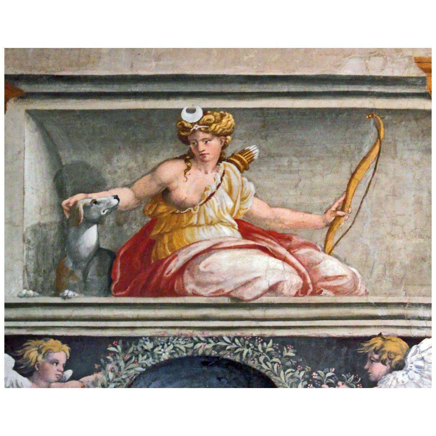  Baldassare Peruzzi. Diana. 1518. Sala delle prospettive, Villa Farnesina Roma