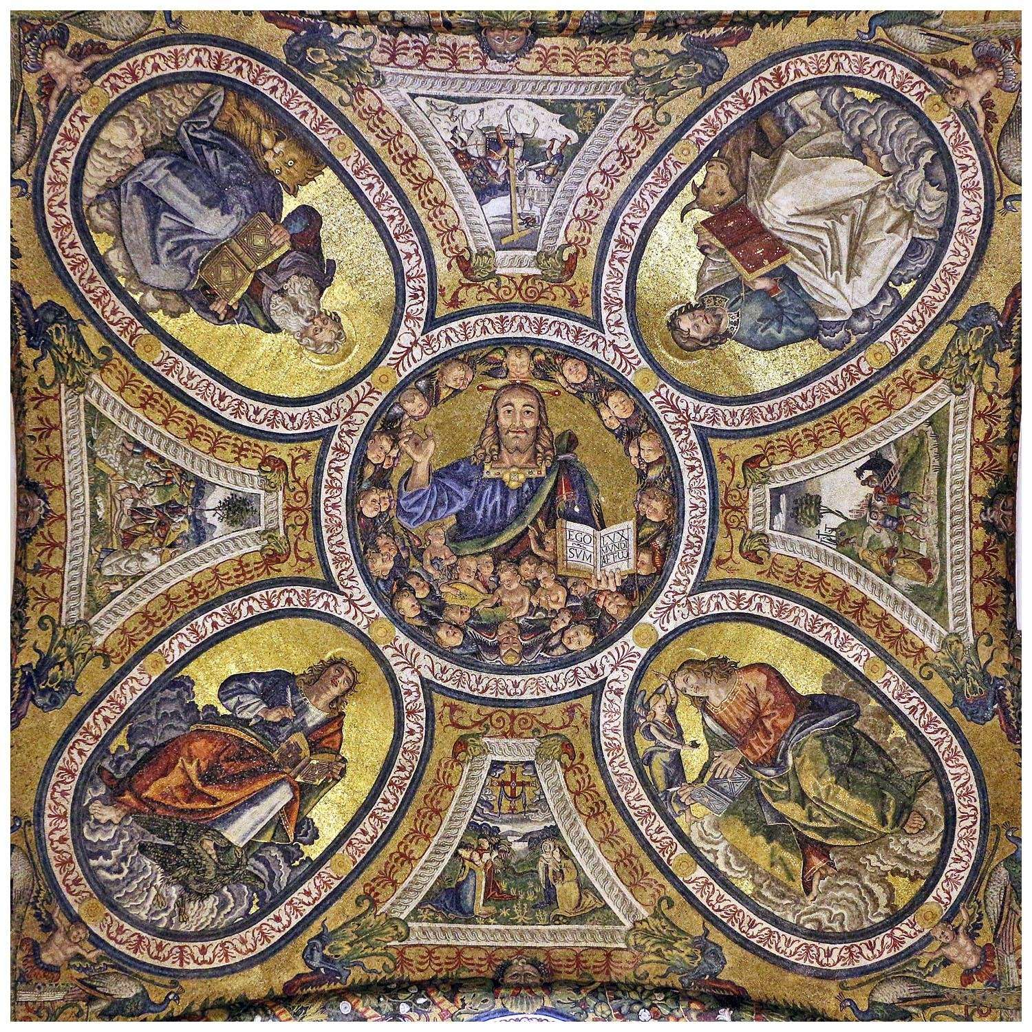  Baldassare Peruzzi. Volta a mosaico. 1519. Basilica della S. Croce in Gerusalemme, Roma