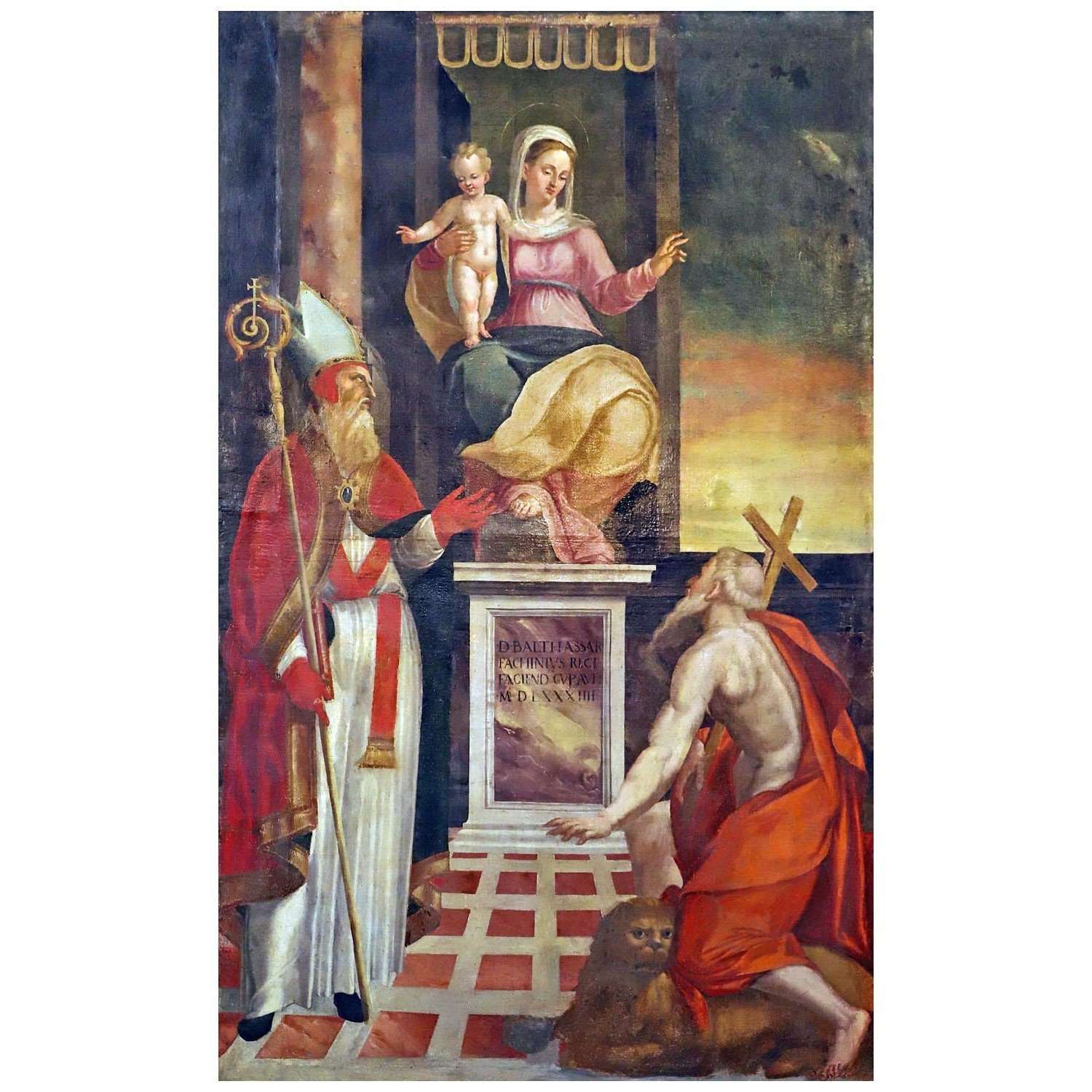 Barbara Longhi. Madonna in trono. 1584. Museo Diocesano Imola