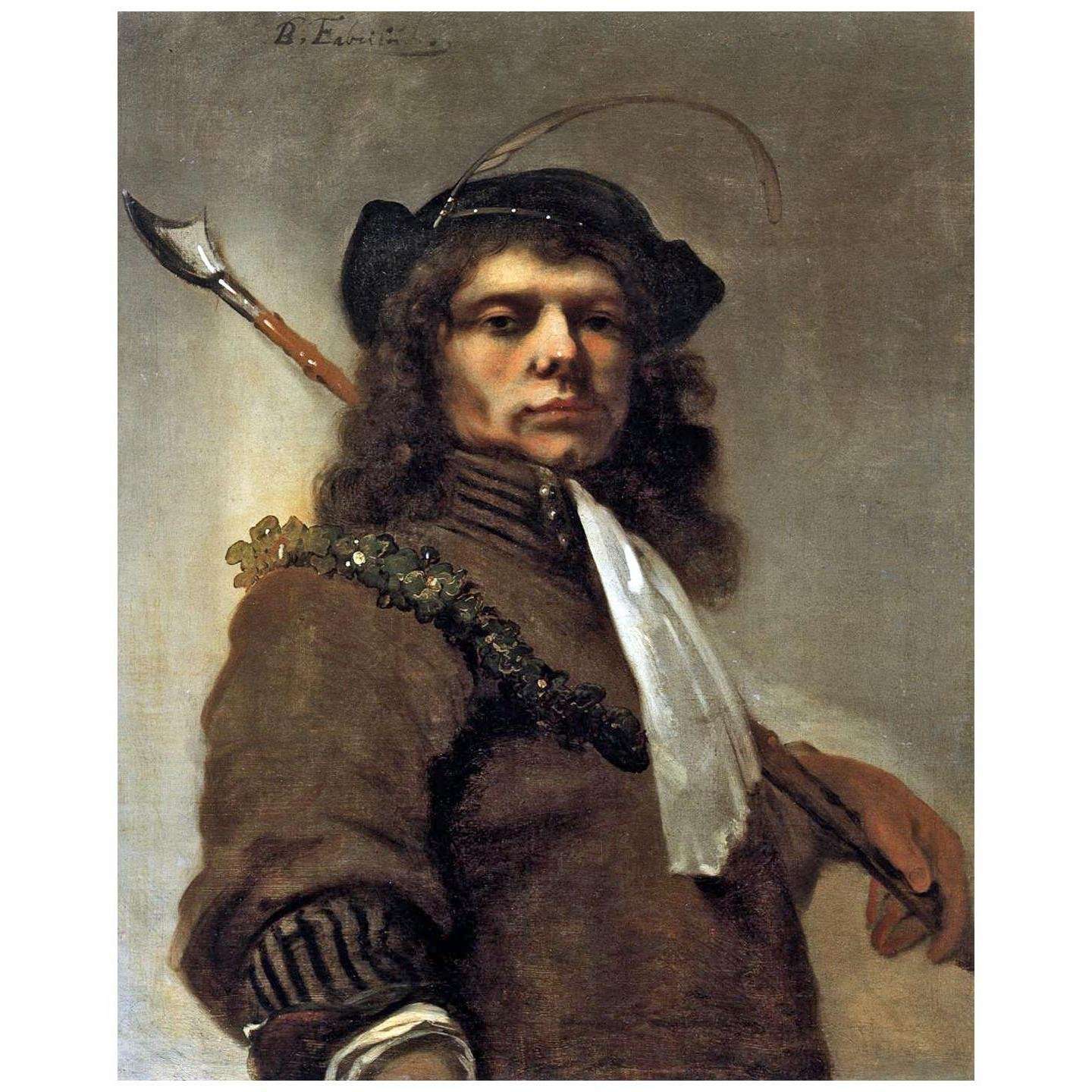  Barent Fabritius. Zelfportret. 1655. Academy of Fine Arts Vienna