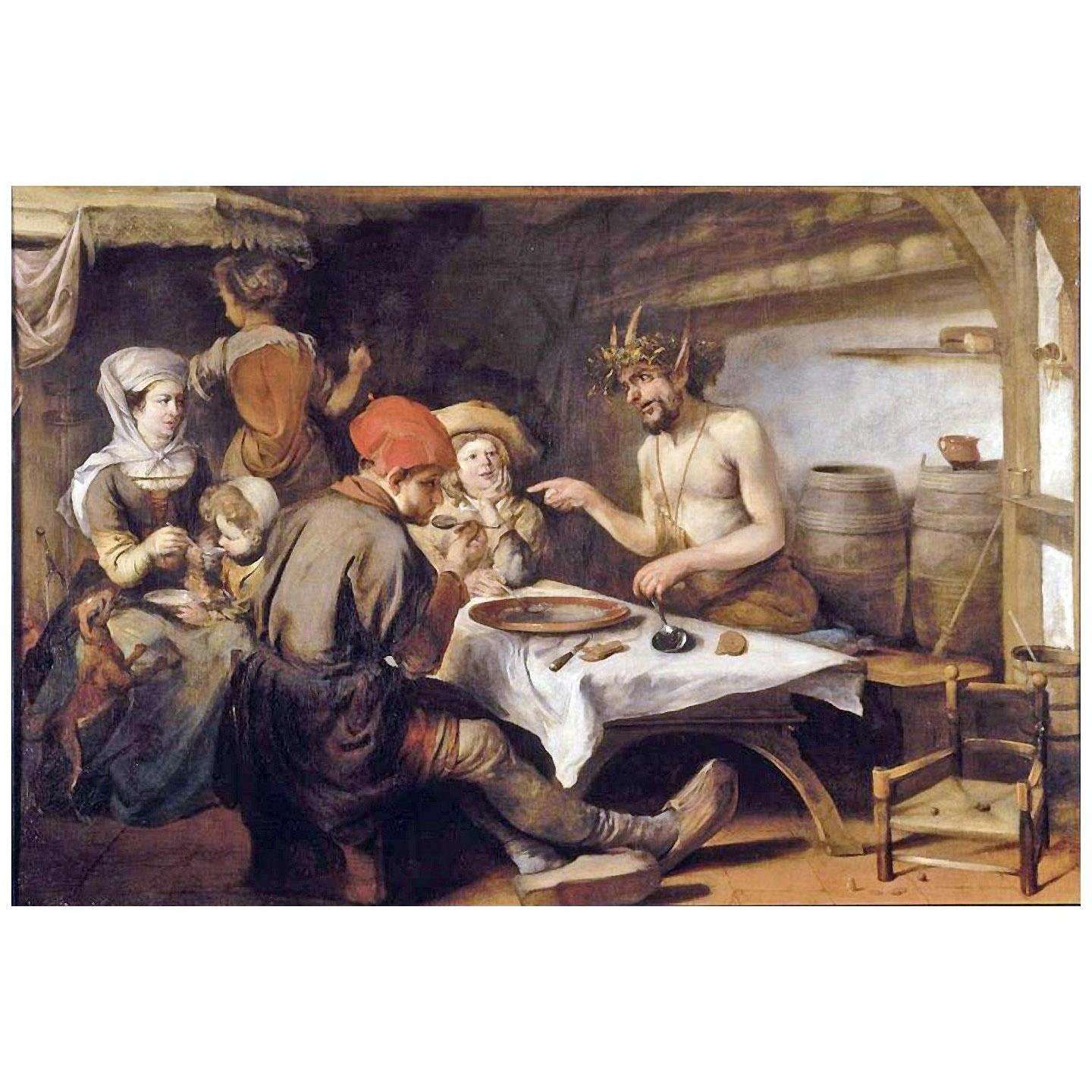  Barent Fabritius. Satyr en de Boer. 1655. MBA de Rouen