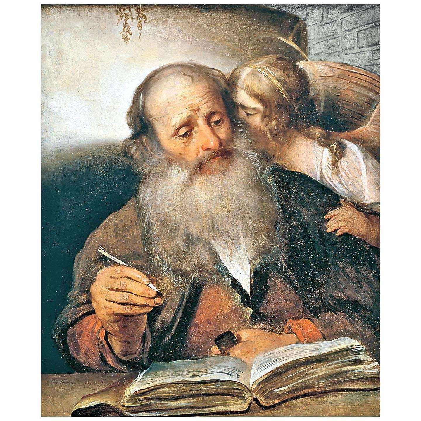  Barent Fabritius. De evangelist Matthe?s met de engel. 1656. MBA de Montreal