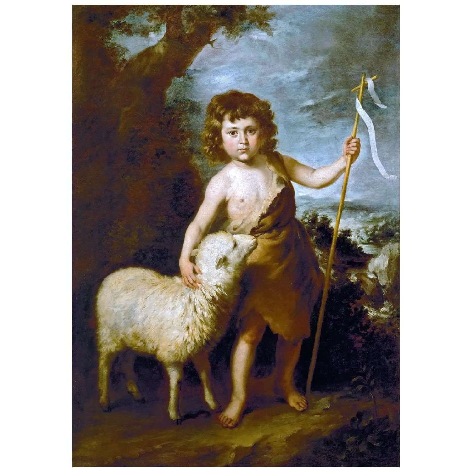   Bartolome Esteban Murillo. Juan el Bautista como un ni?o. 1650. KHM Wien