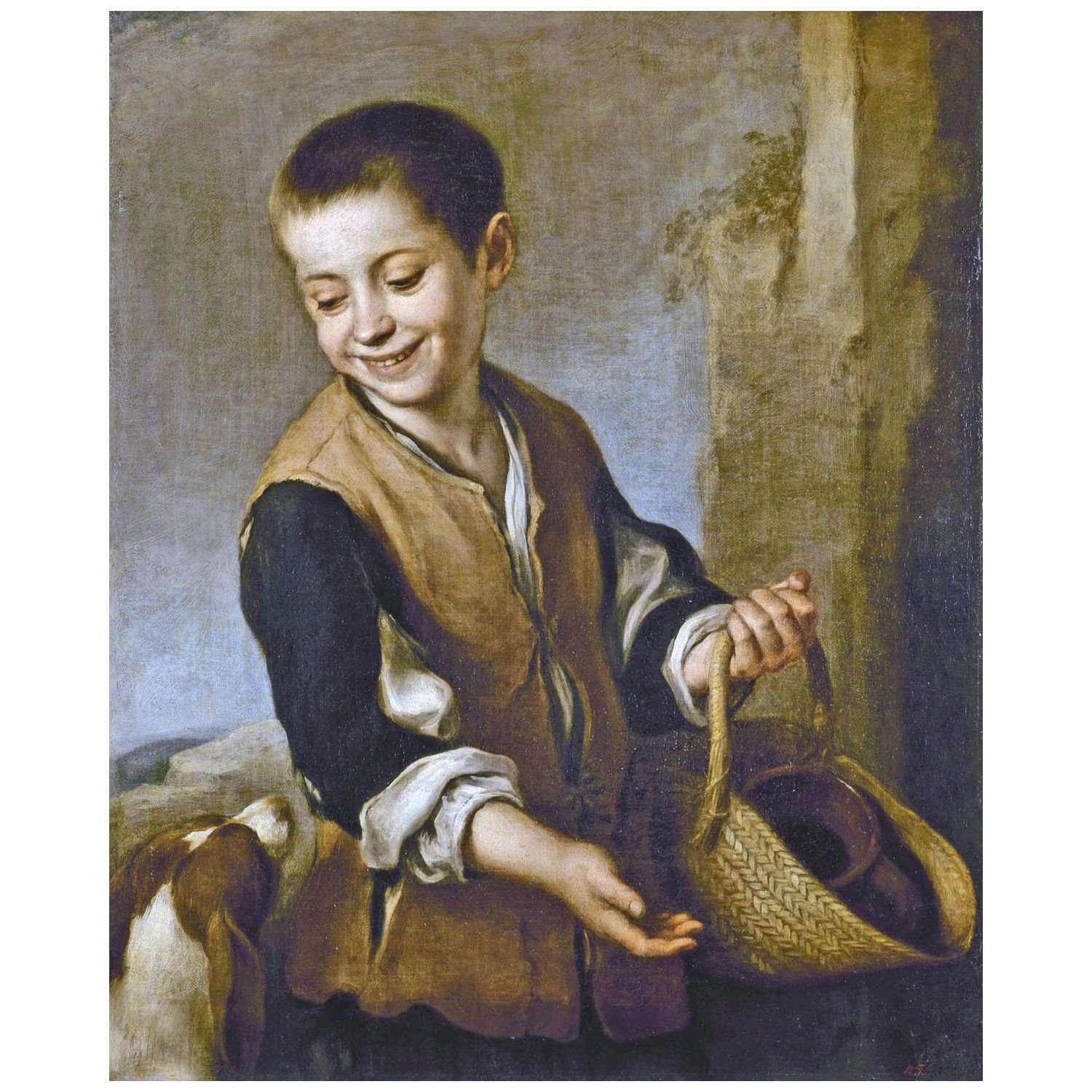   Bartolome Esteban Murillo. Ni?o y el perro. 1655. Hermitage Museum