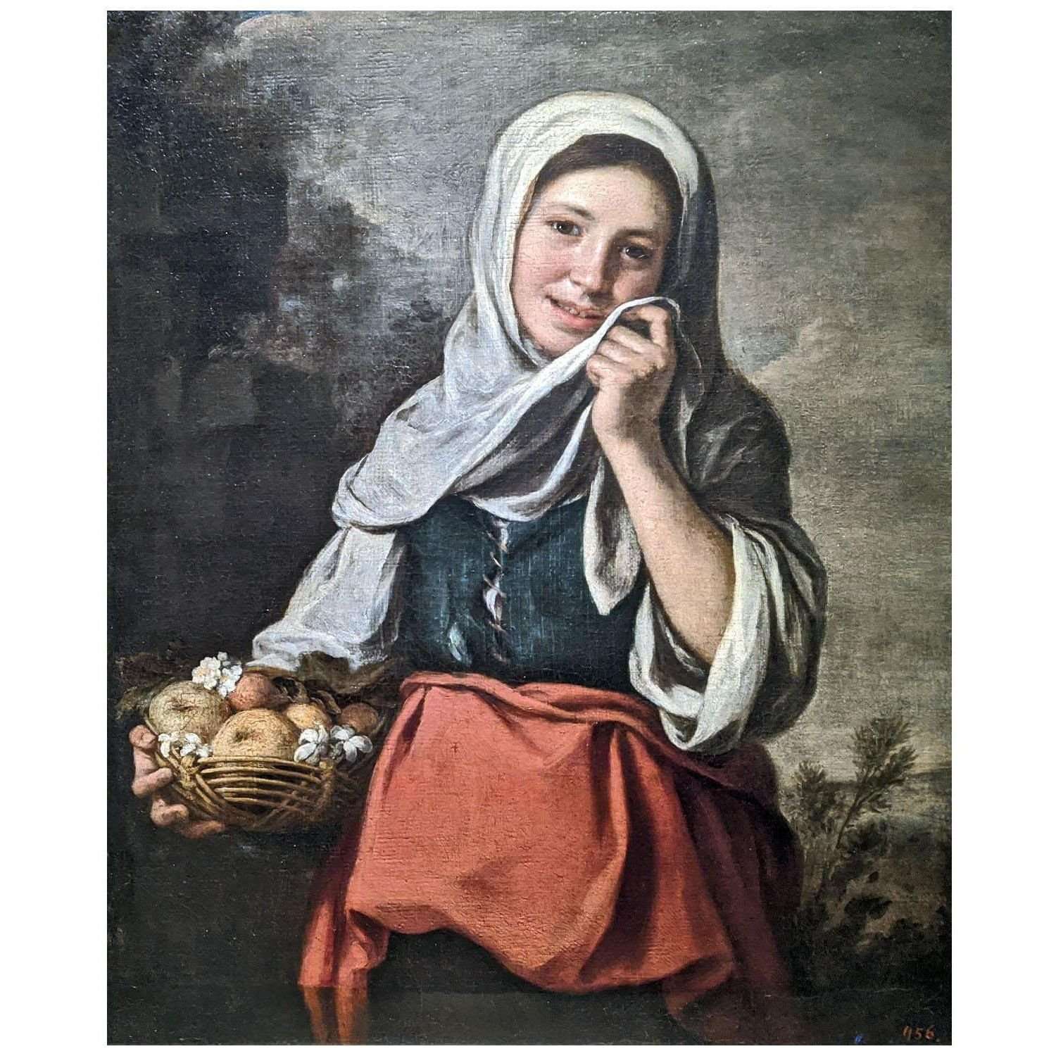   Bartolome Esteban Murillo. Ni?a con cesta de fruta. 1655. Pushkin Museum