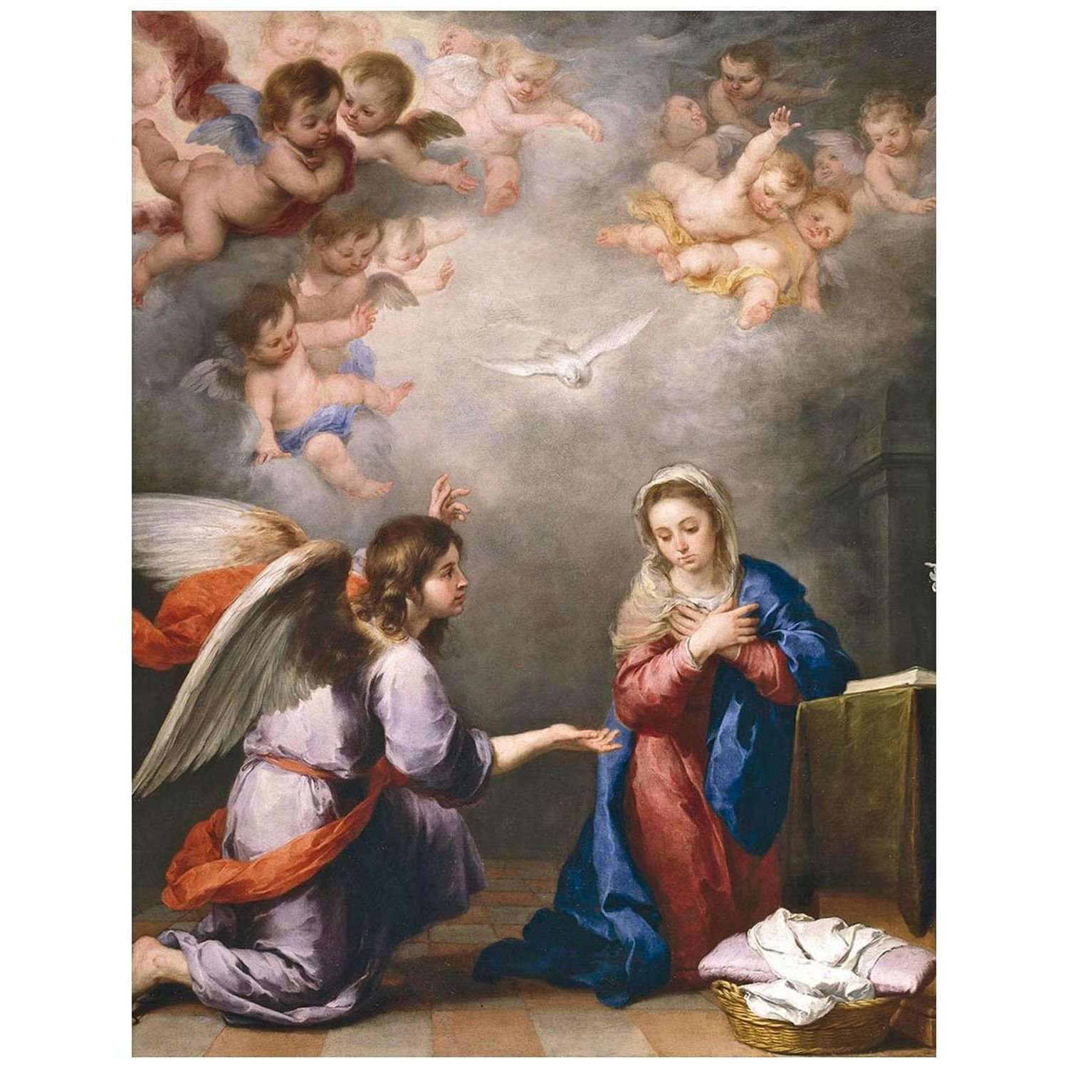   Bartolome Esteban Murillo. La Anunciaci?n. 1655. Hermitage Museum