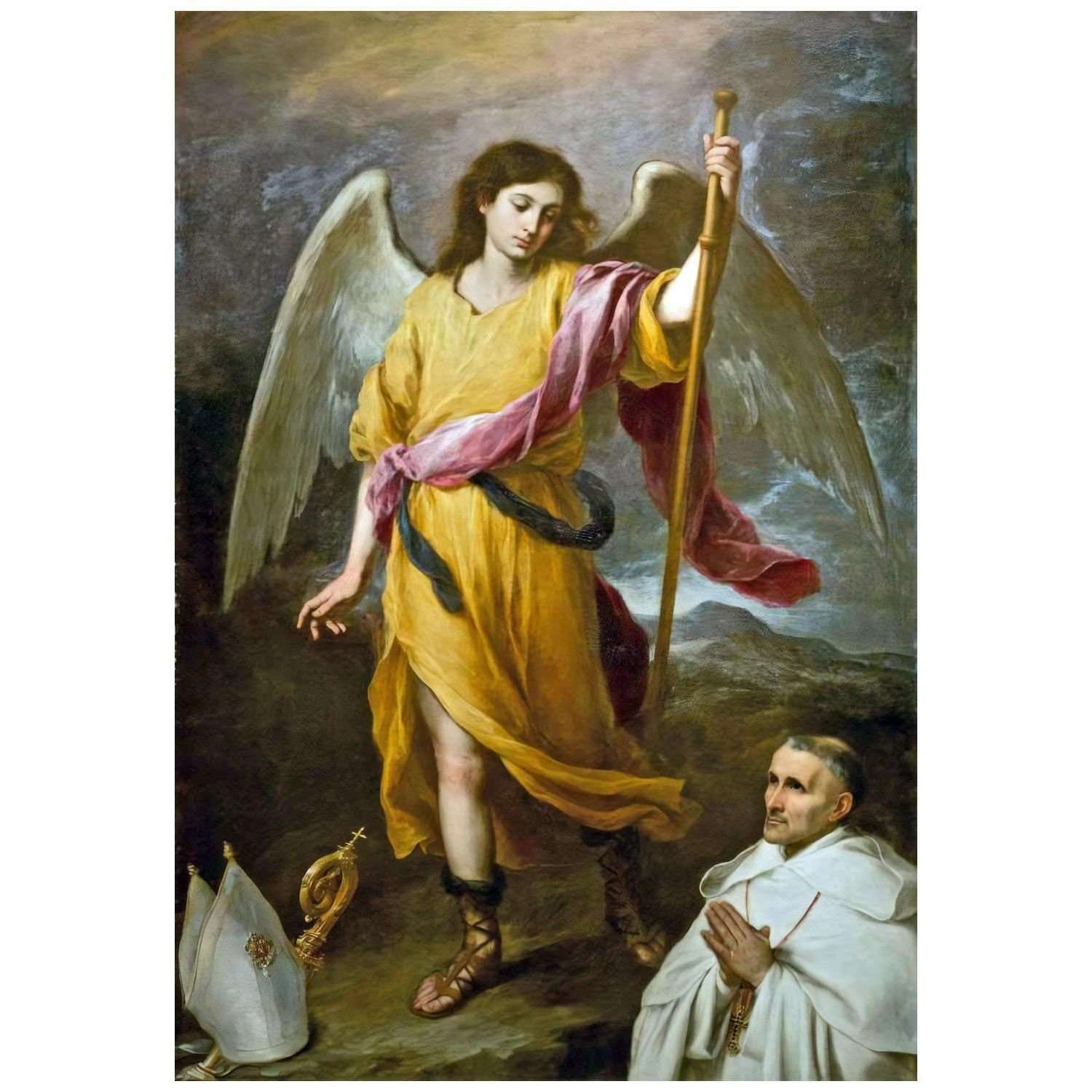   Bartolome Esteban Murillo. Arcangel Rafael. 1661. Pushkin Museum