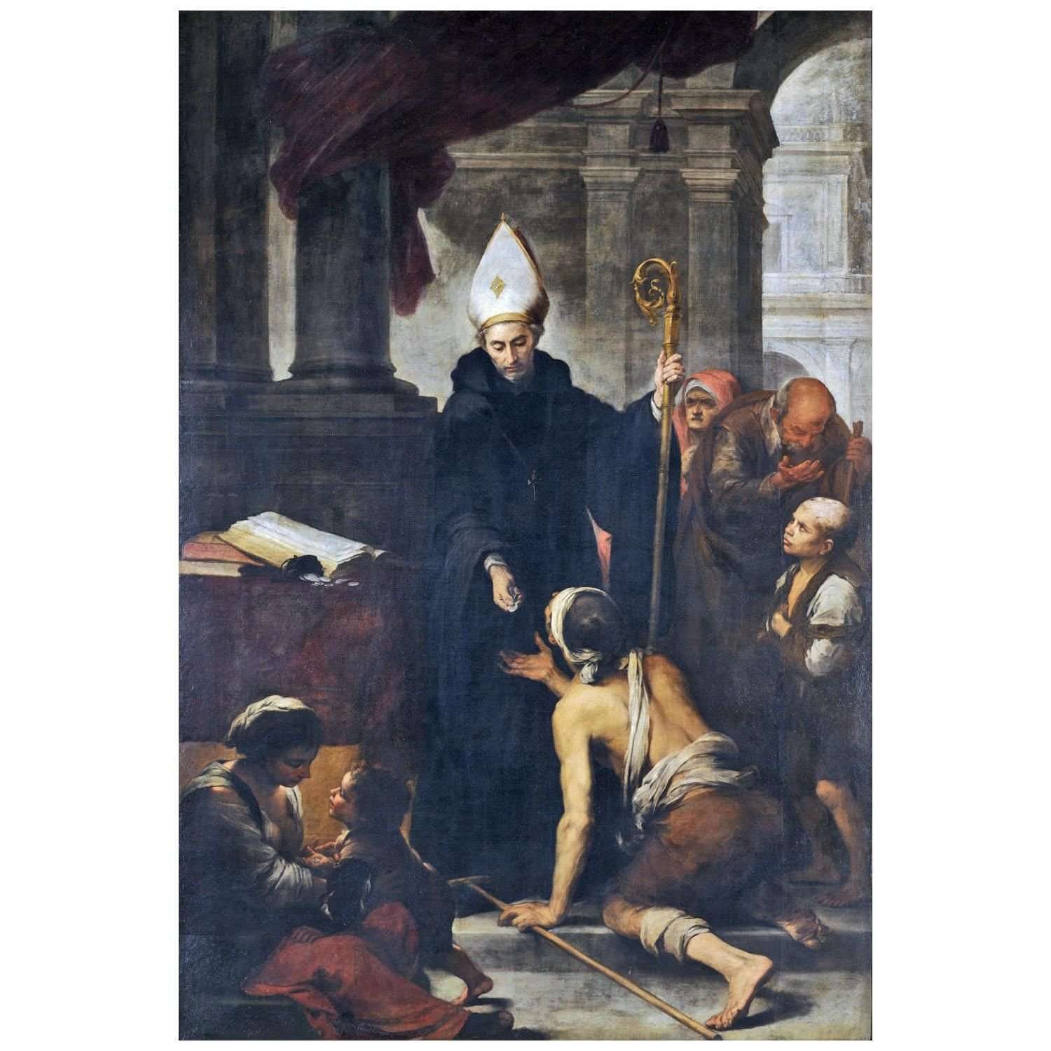   Bartolome Esteban Murillo. Santo Tom?s de Villanueva. 1668. Museo de Bellas Artes Sevilla