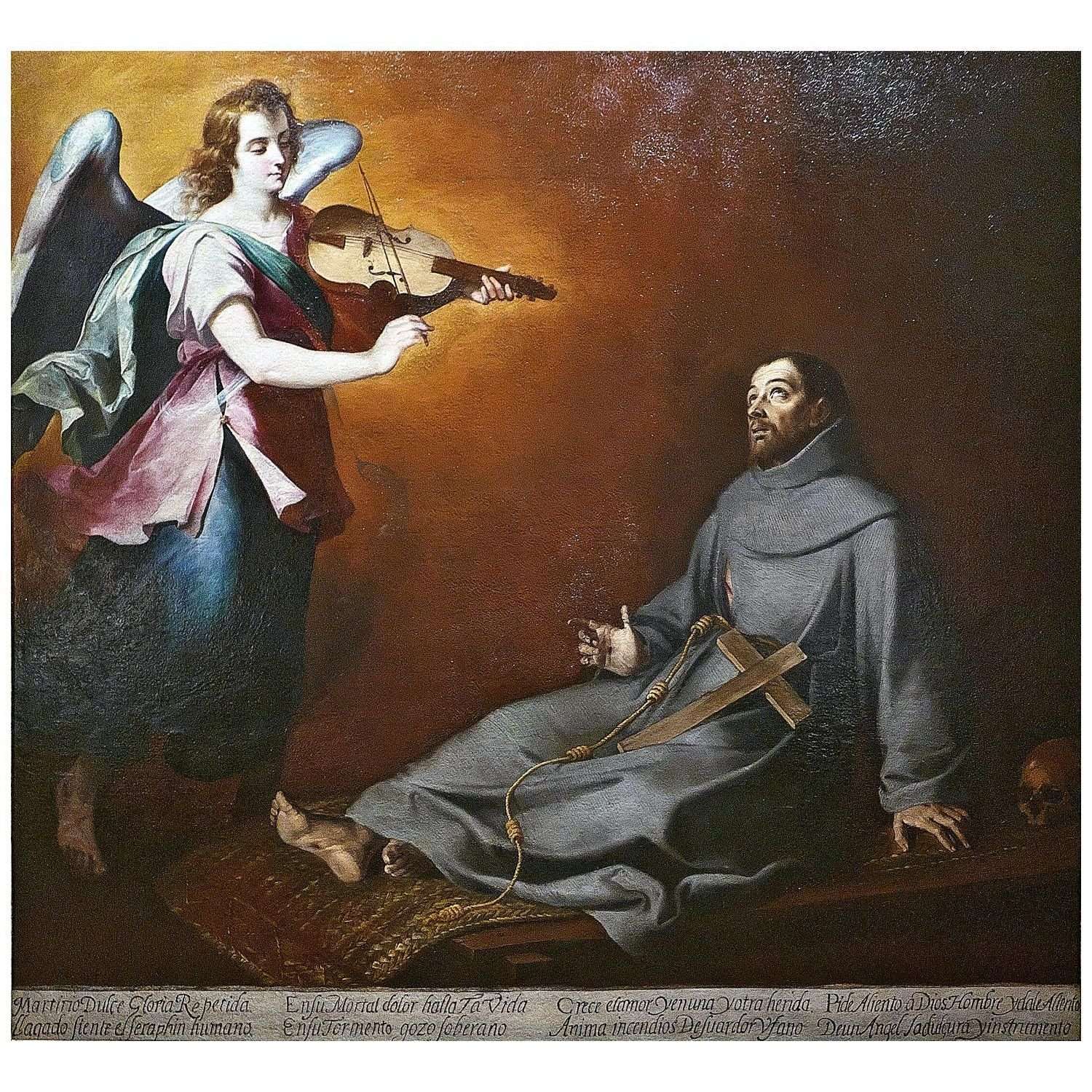   Bartolome Esteban Murillo. ?xtasis de San Francisco. 1675. Academia San Fernando Madrid