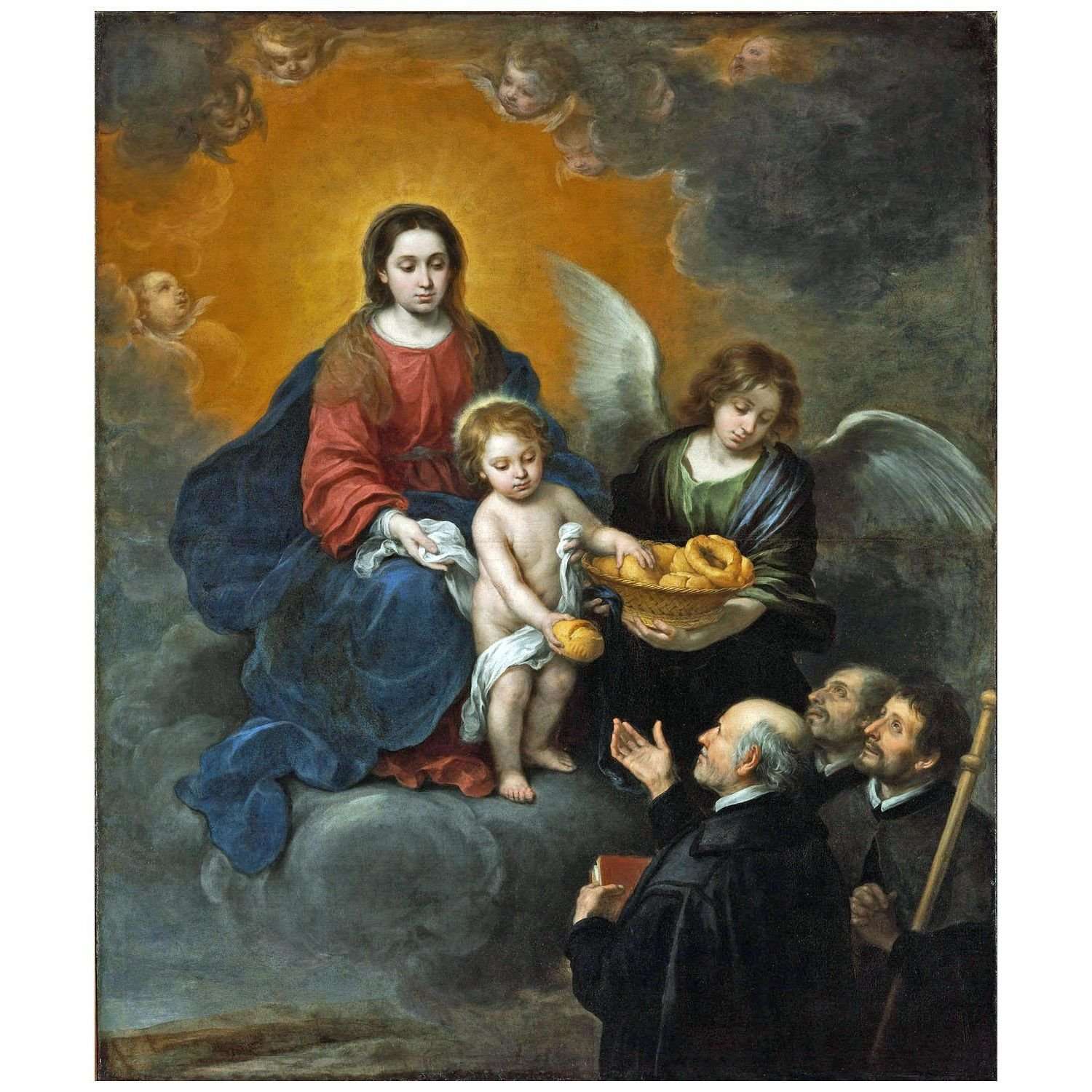   Bartolome Esteban Murillo. Cristo el Nino repartiendo pan. 1678. Museum of Fine Arts Budapest