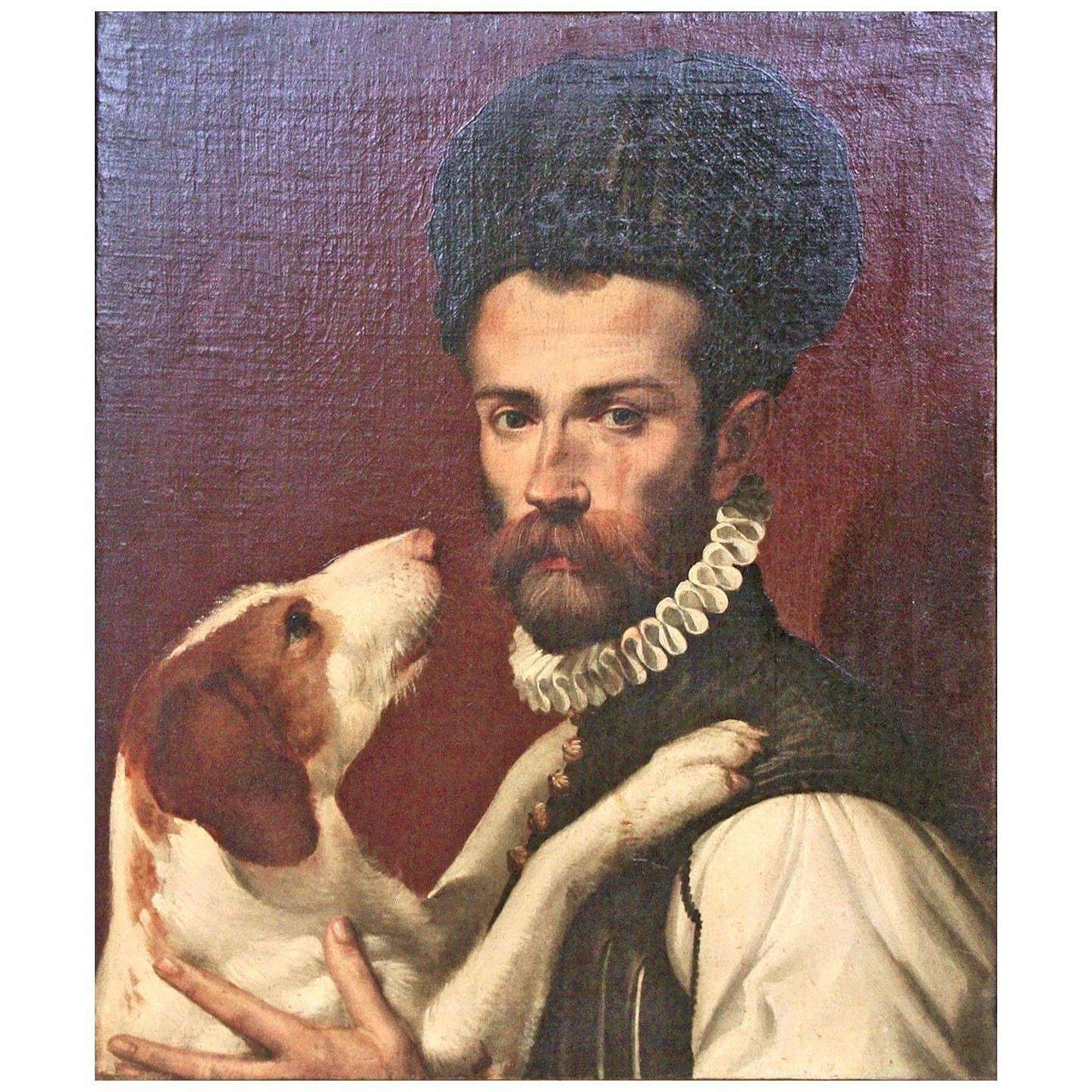  Bartolomeo Passarotti. Ritratto d'uomo con un cane. 1585. Musei Capitolini Roma