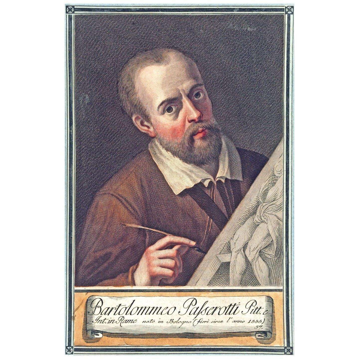  Carlo Lasinio, incisore. Autoritratto di Bartolomeo Passarotti