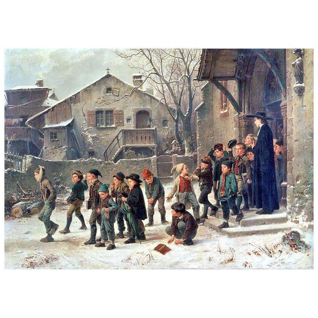  Benjamin Vautier. Apr?s la classe. 1859