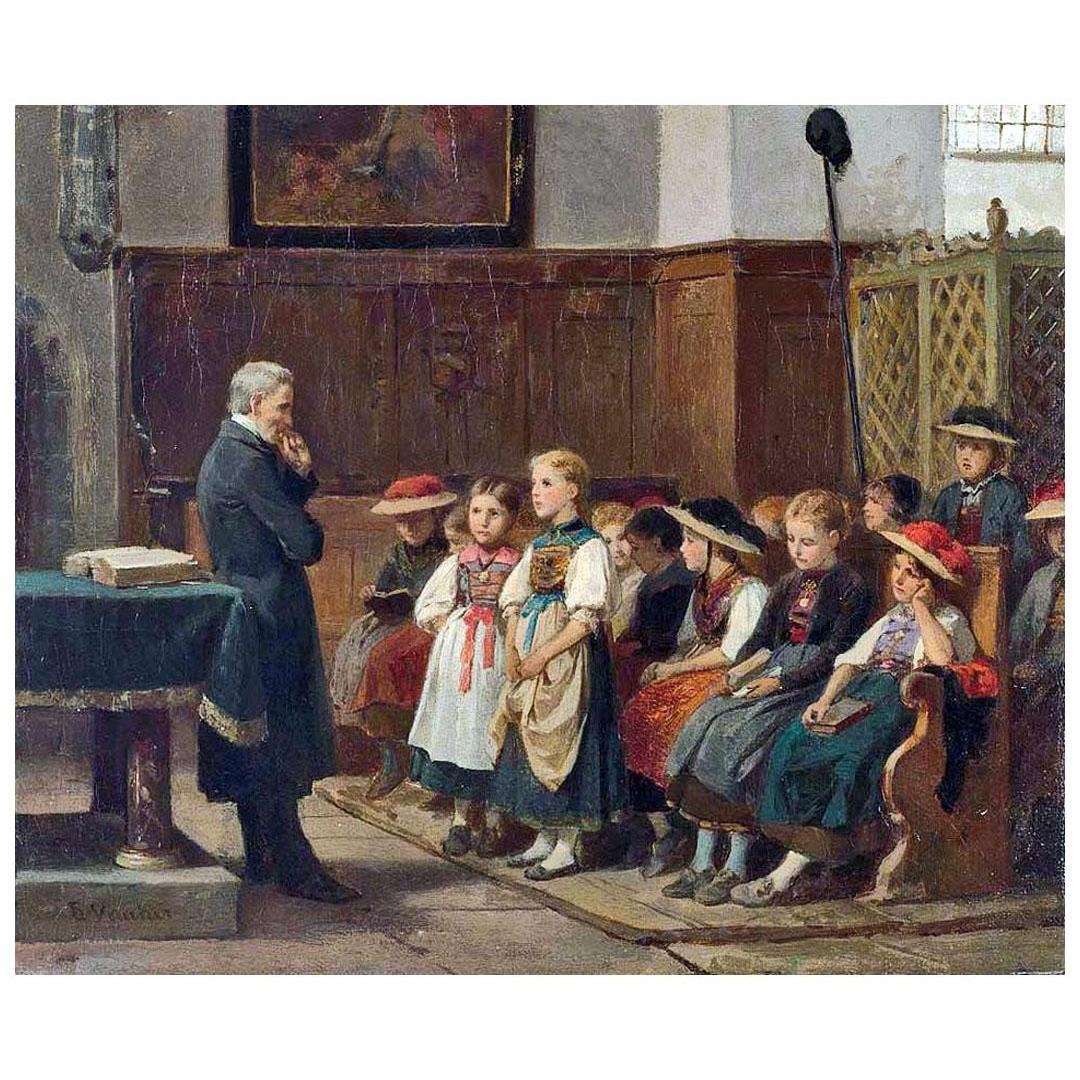  Benjamin Vautier. Ecole du dimanche en For?t Noire. 1867