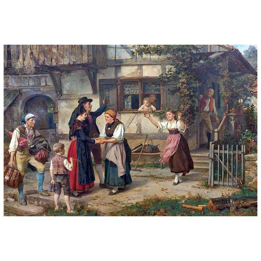  Benjamin Vautier. Les mari?s. 1880