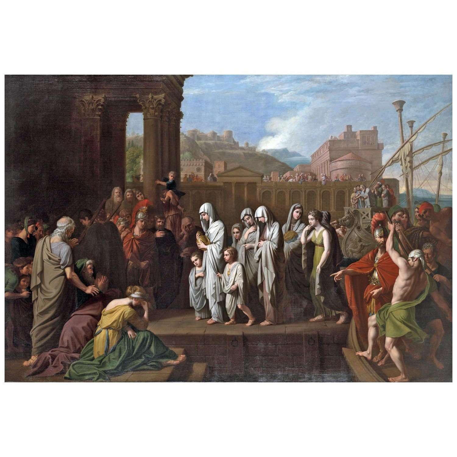  Benjamin West. Agrippina Landing at Brundisium. 1768. Yale University Art Gallery