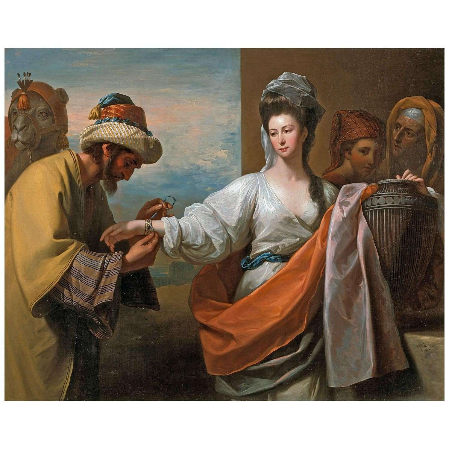  Benjamin West. Rebecca Receiving the Bracelet. 1775. Yale Center for British Art
