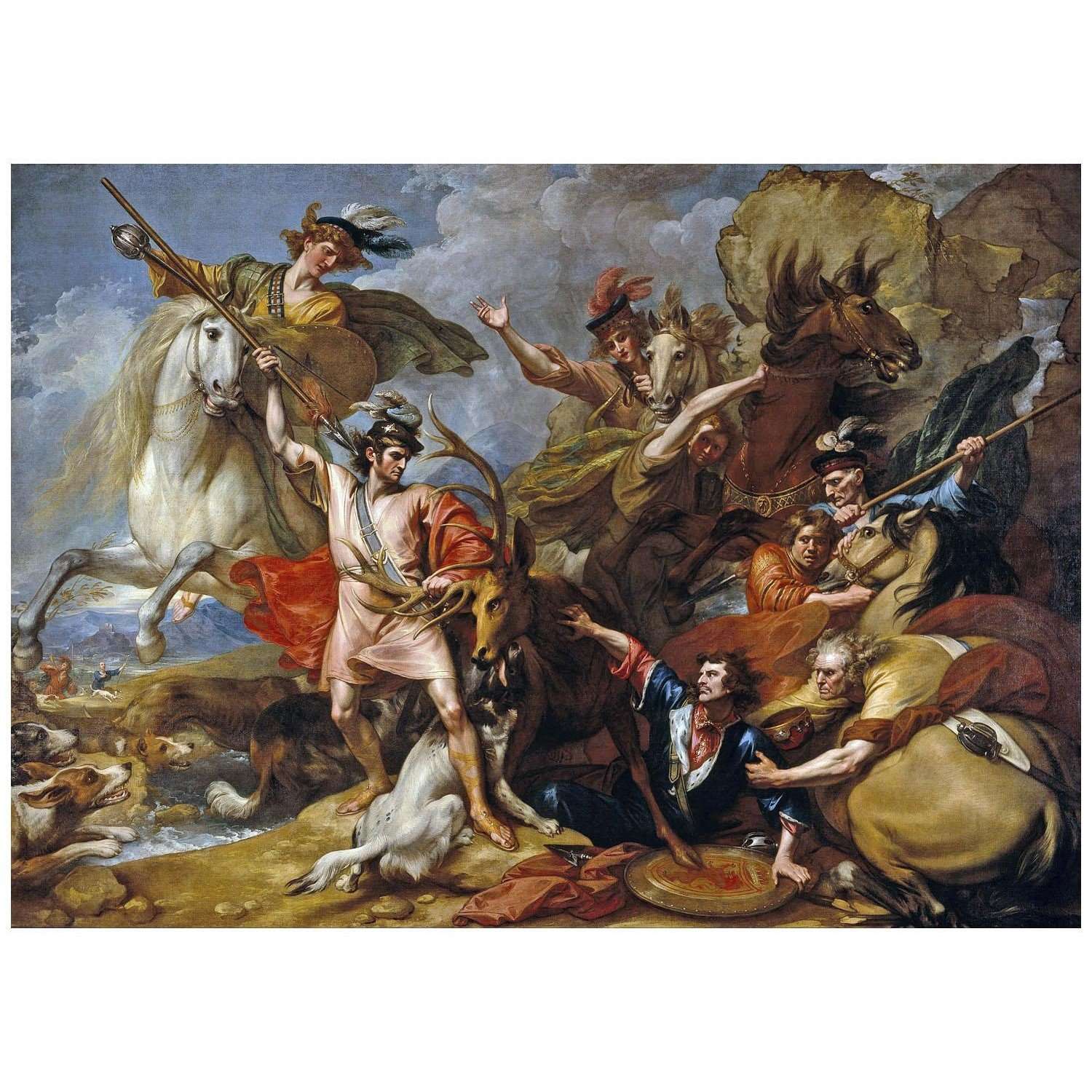  Benjamin West. Death of a Stag of Alexander III. 1786. SNG Edinburgh