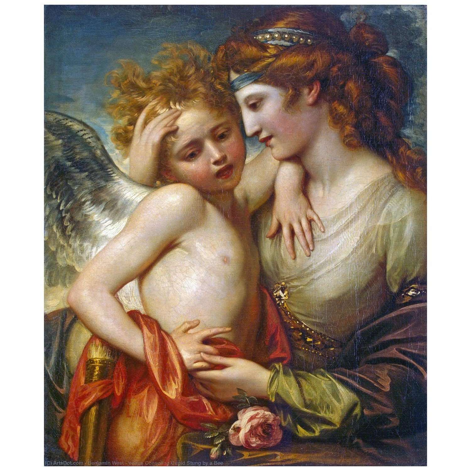  Benjamin West. Venus consoling Cupid. 1787. Hermitage Museum