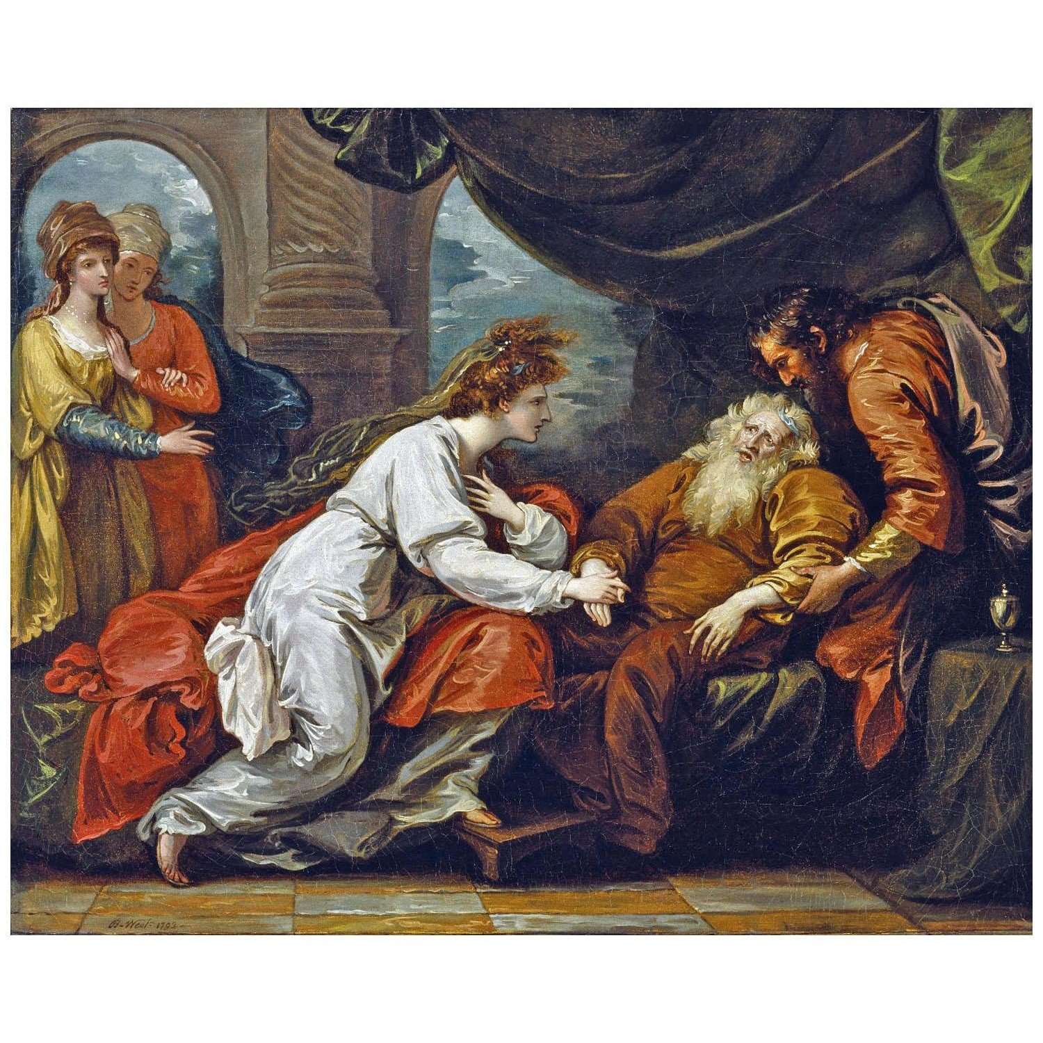 Benjamin West. King Lear and Cordelia. 1793. Shakespeare Library Washington
