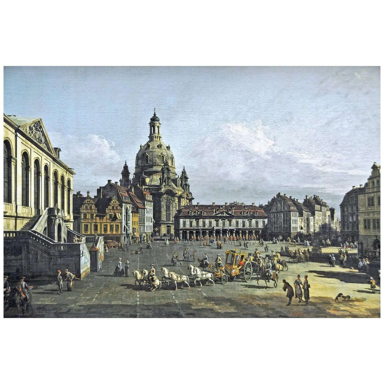 Bernardo Bellotto. Nuovo mercato a Dresden. 1747. Hermitage Museum St Petersburg