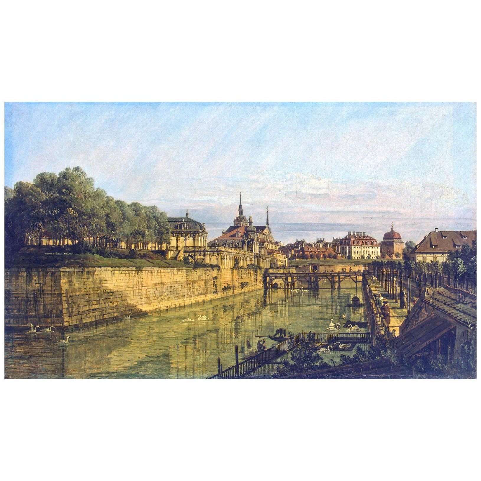  Bernardo Bellotto. Fossato di Zwinger a Dresden. 1750. Hermitage Museum St Petersburg