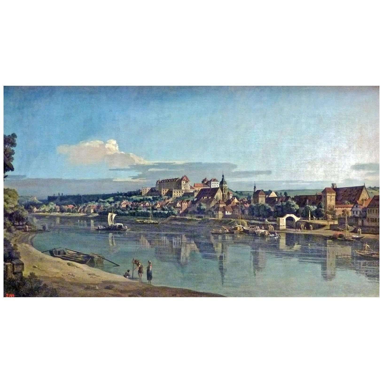 Bernardo Bellotto. Vista di Pirna da Elba. 1751. Hermitage Museum St Petersburg