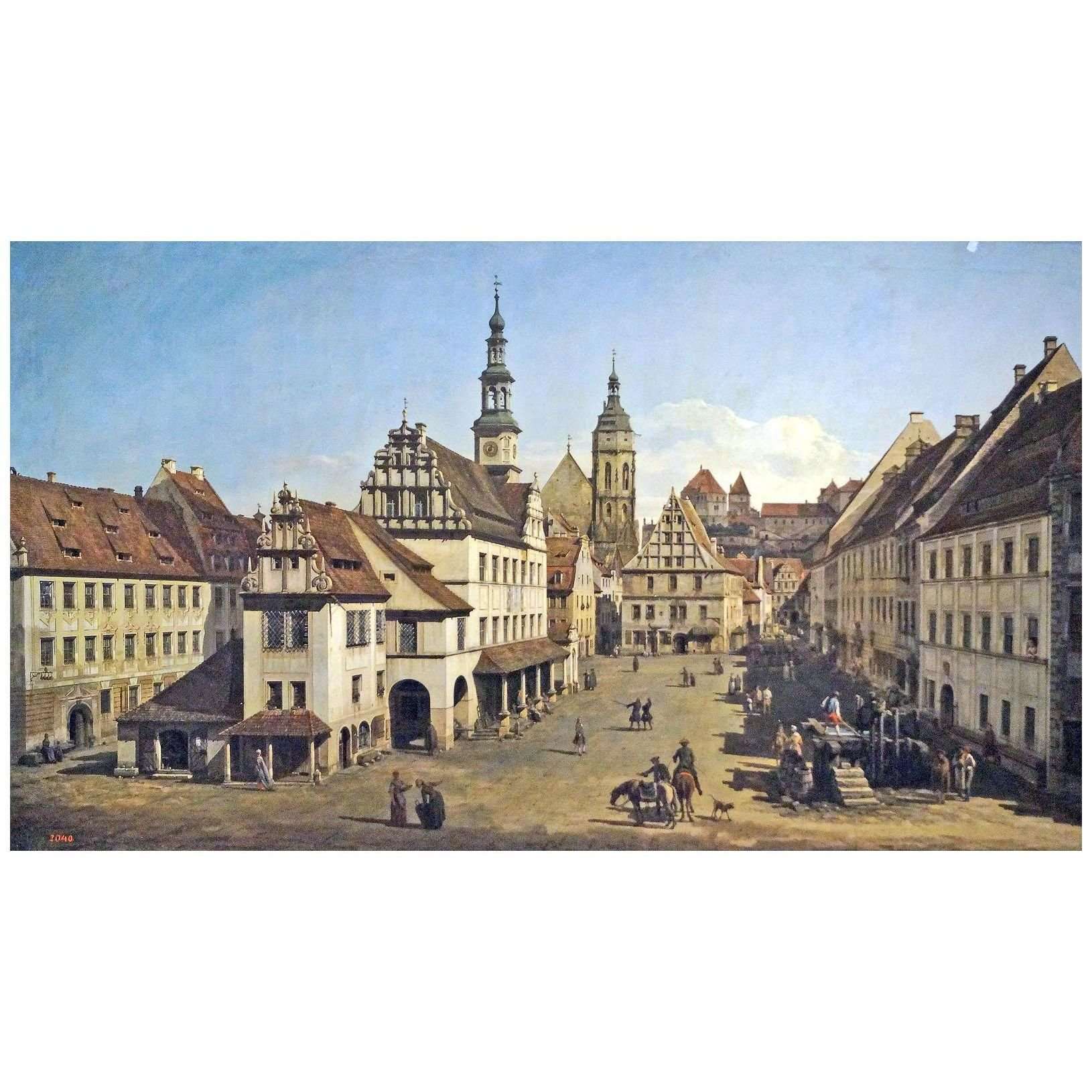  Bernardo Bellotto. Il Mercato di Pirna. 1768. Pushkin Museum Moscow