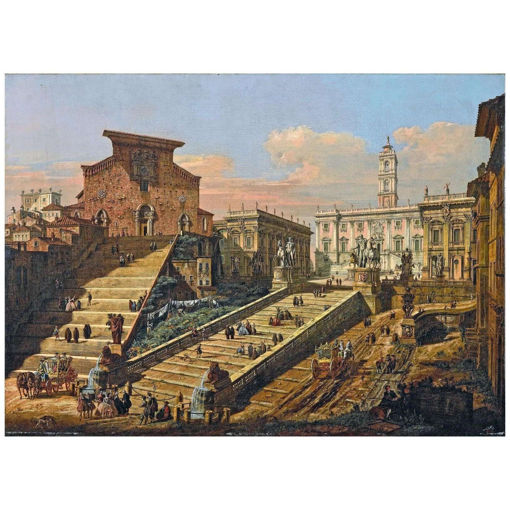  Bernardo Bellotto. Roma, vista del Campidoglio. 1768. Zamek Krolewski, Warszawa