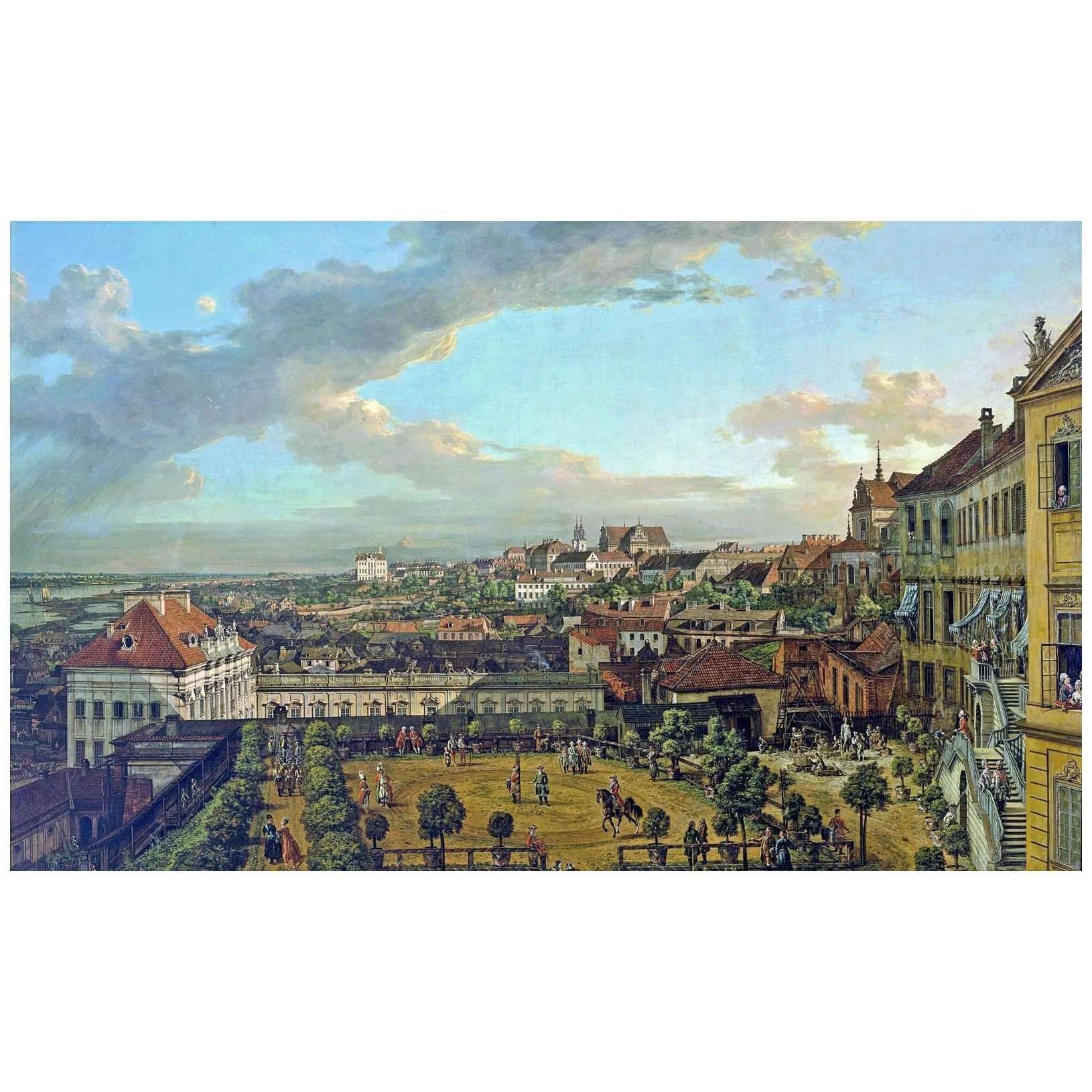  Bernardo Bellotto. Vista di Varsavia dal Castello Reale. 1773. Muzeum Narodowe, Warszawa