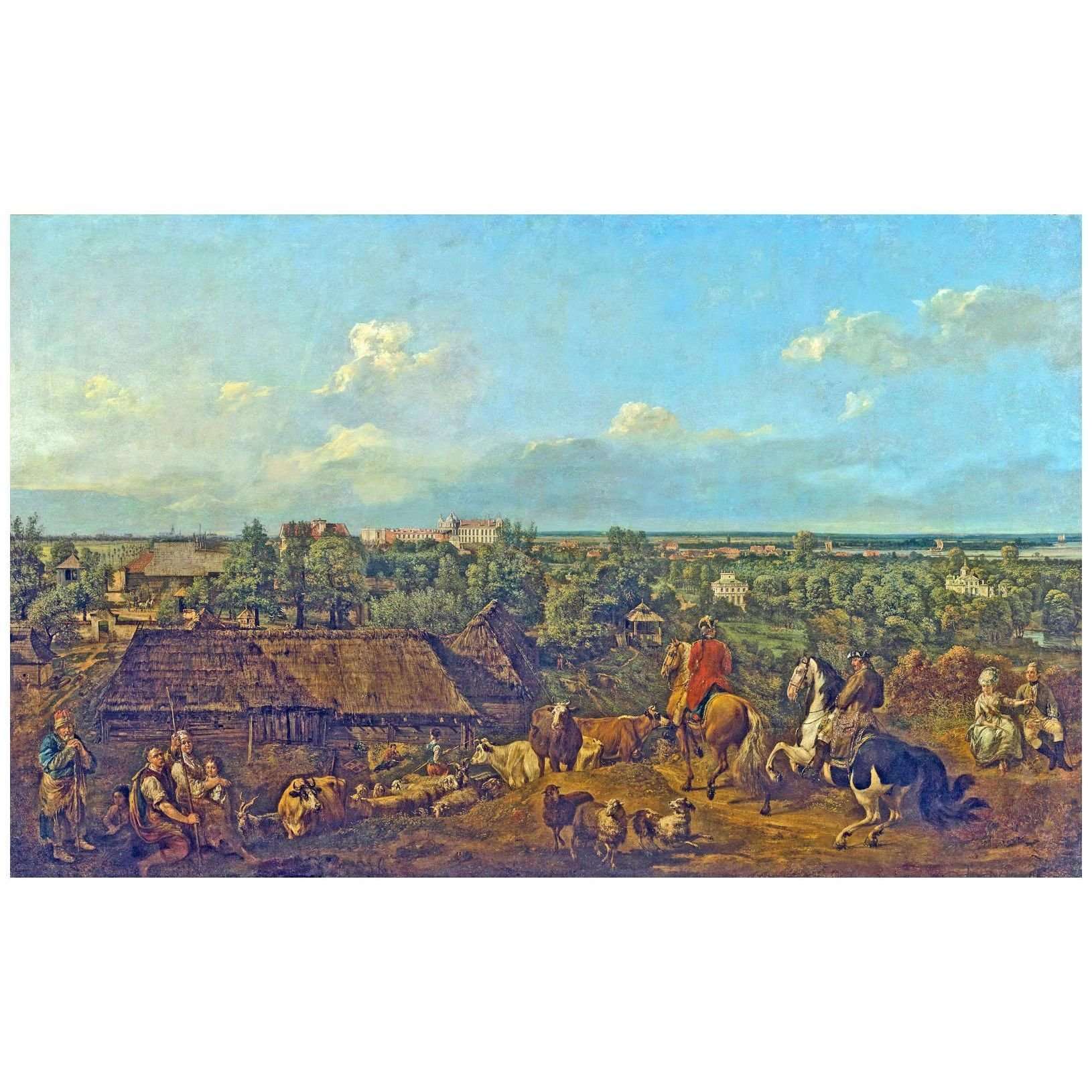  Bernardo Bellotto. Vista di Ujazdow e Lazienki. 1776. Muzeum Narodowe, Warszawa