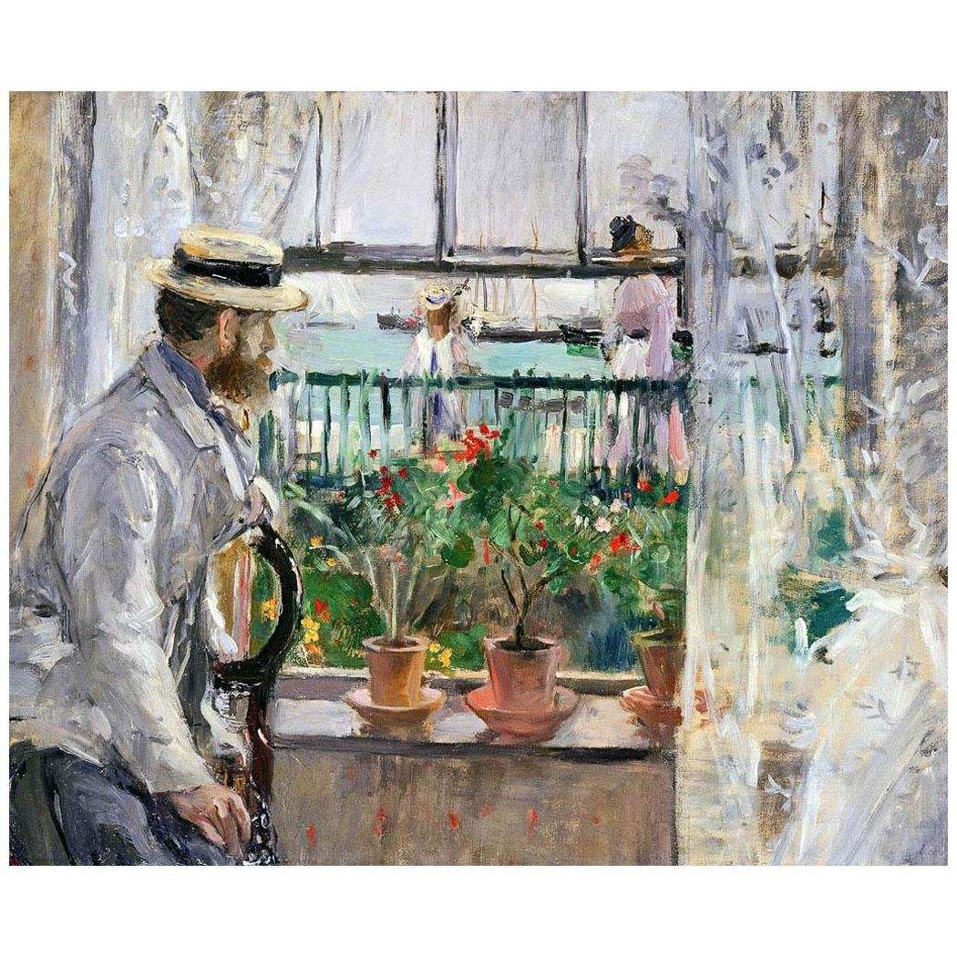  Berthe Morisot. Eug?ne Manet sur l'?le Blanche. 1875. Musee Marmottan Monet
