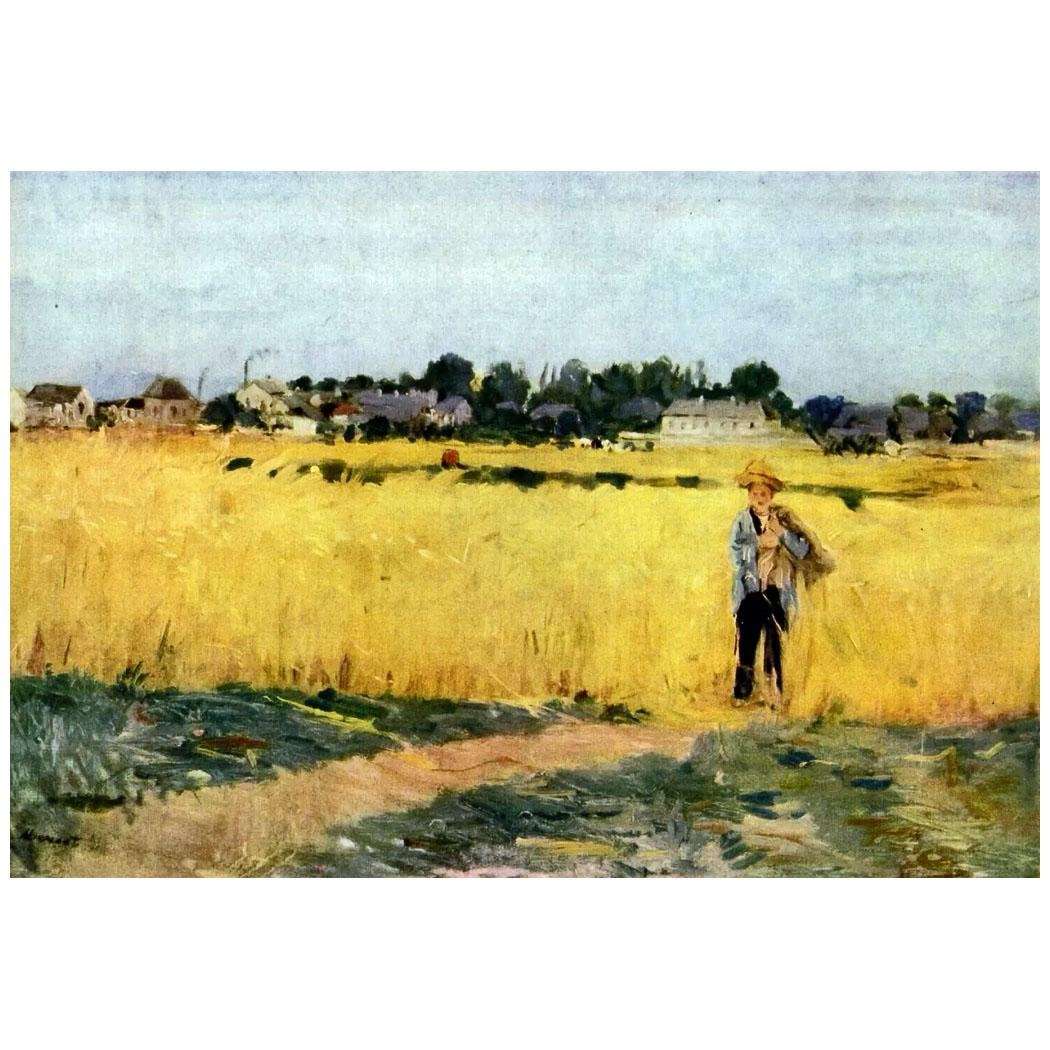  Berthe Morisot. Champ de bl?. 1875. Musee dOrsay