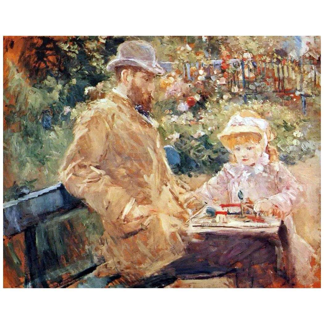  Berthe Morisot. Eug?ne Manet avec sa fille. 1881. Musee Marmottan Monet, Paris