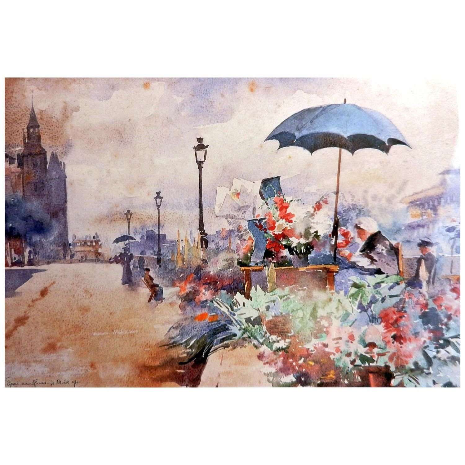  Blanche Odin. March? aux fleurs. Mus?e Salies, Bagn?res-de-Bigorre