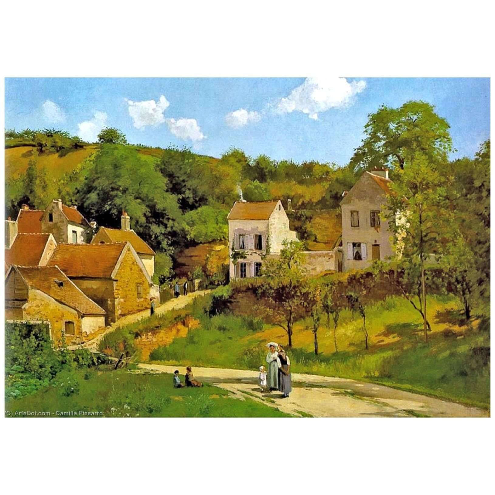  Camille Pissarro. Lhermitage a Pontoise. 1867. Guggenheim Museum NY