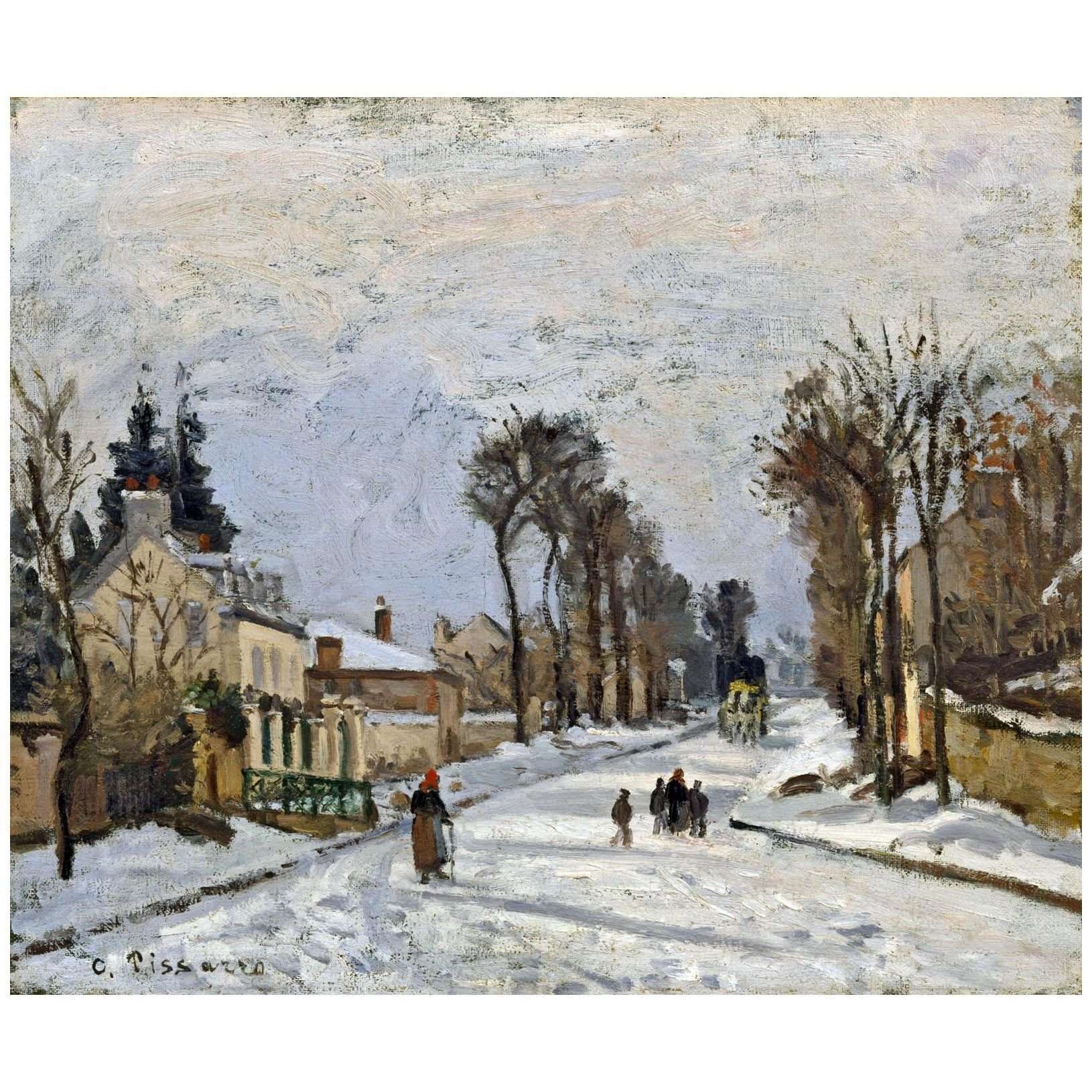  Camille Pissarro. Route de Versailles. 1869. Walters Art Museum Baltimore